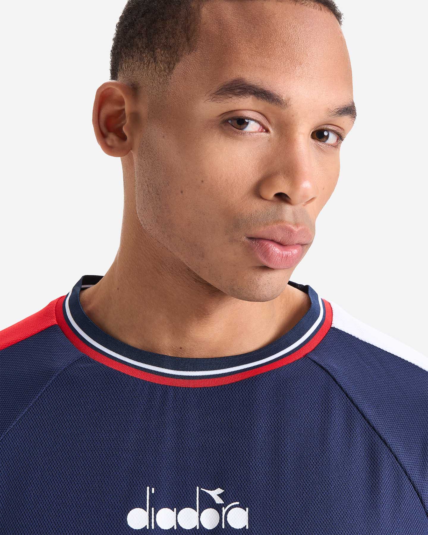 T-shirt tennis DIADORA ICON M - Blu - 4 | Cisalfa Sport