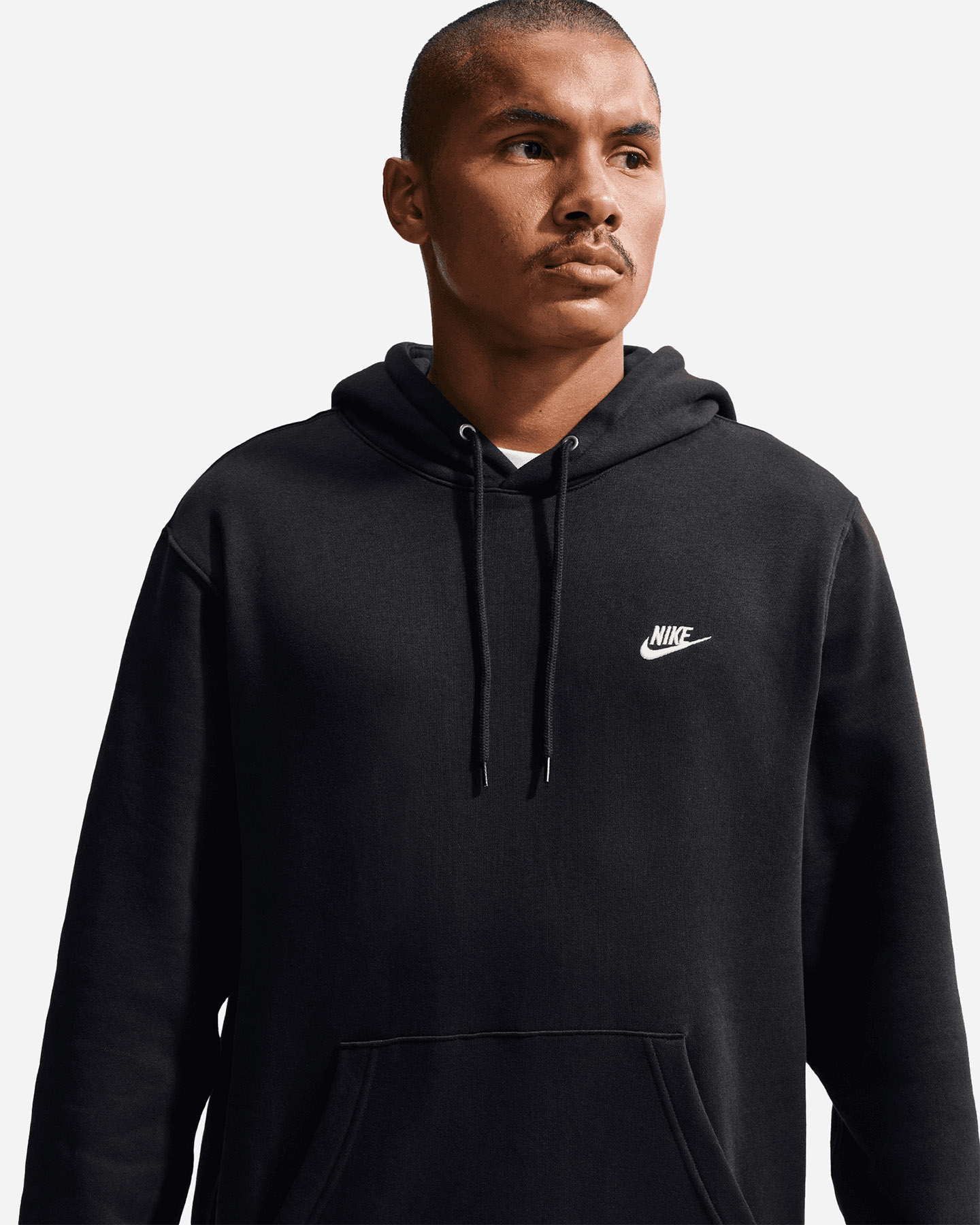Felpa NIKE CLUB M - Nero - 3 | Cisalfa Sport