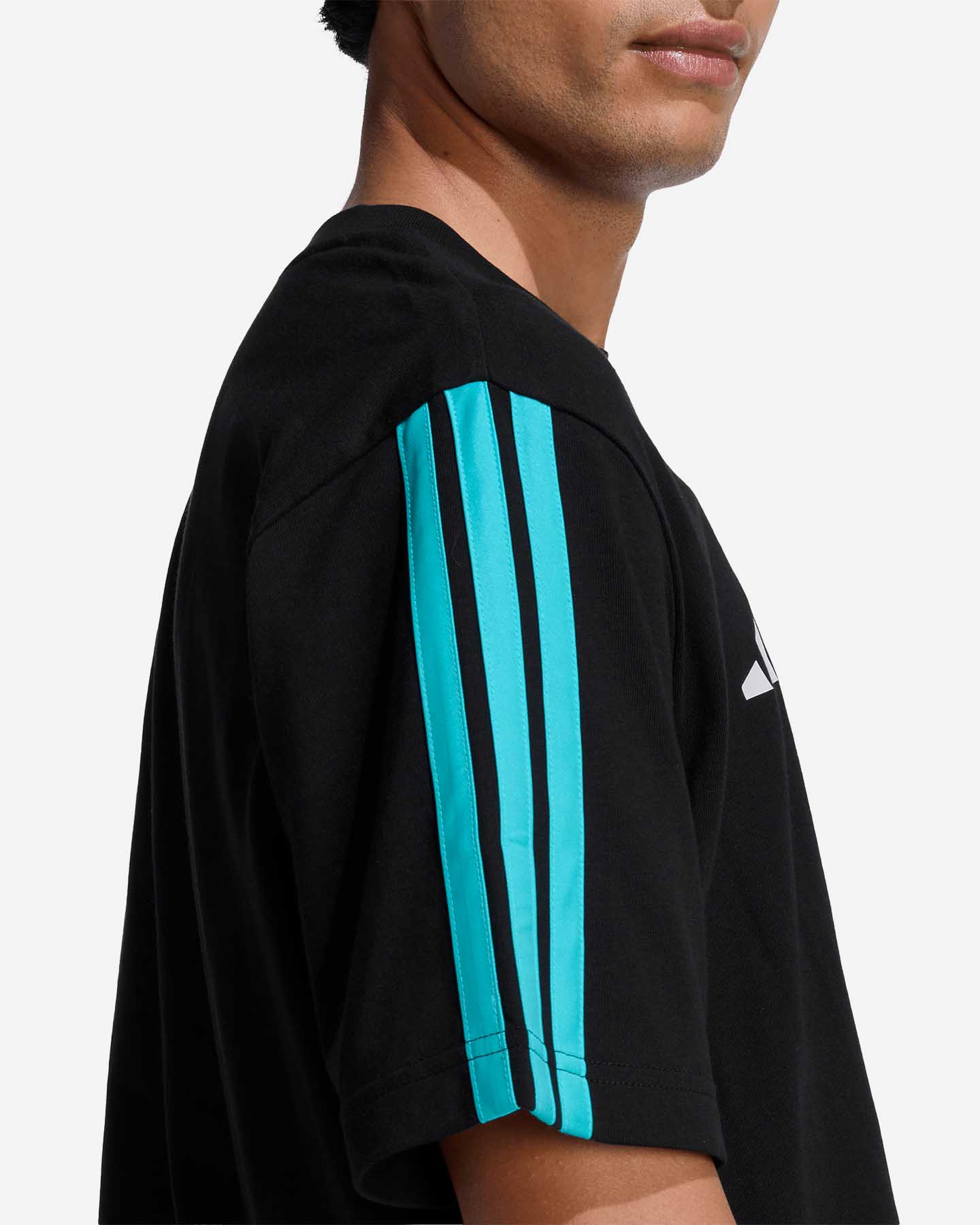 T-shirt ADIDAS TEAM DNA MERCEDES BIG LOGO M - Nero - 5 | Cisalfa Sport