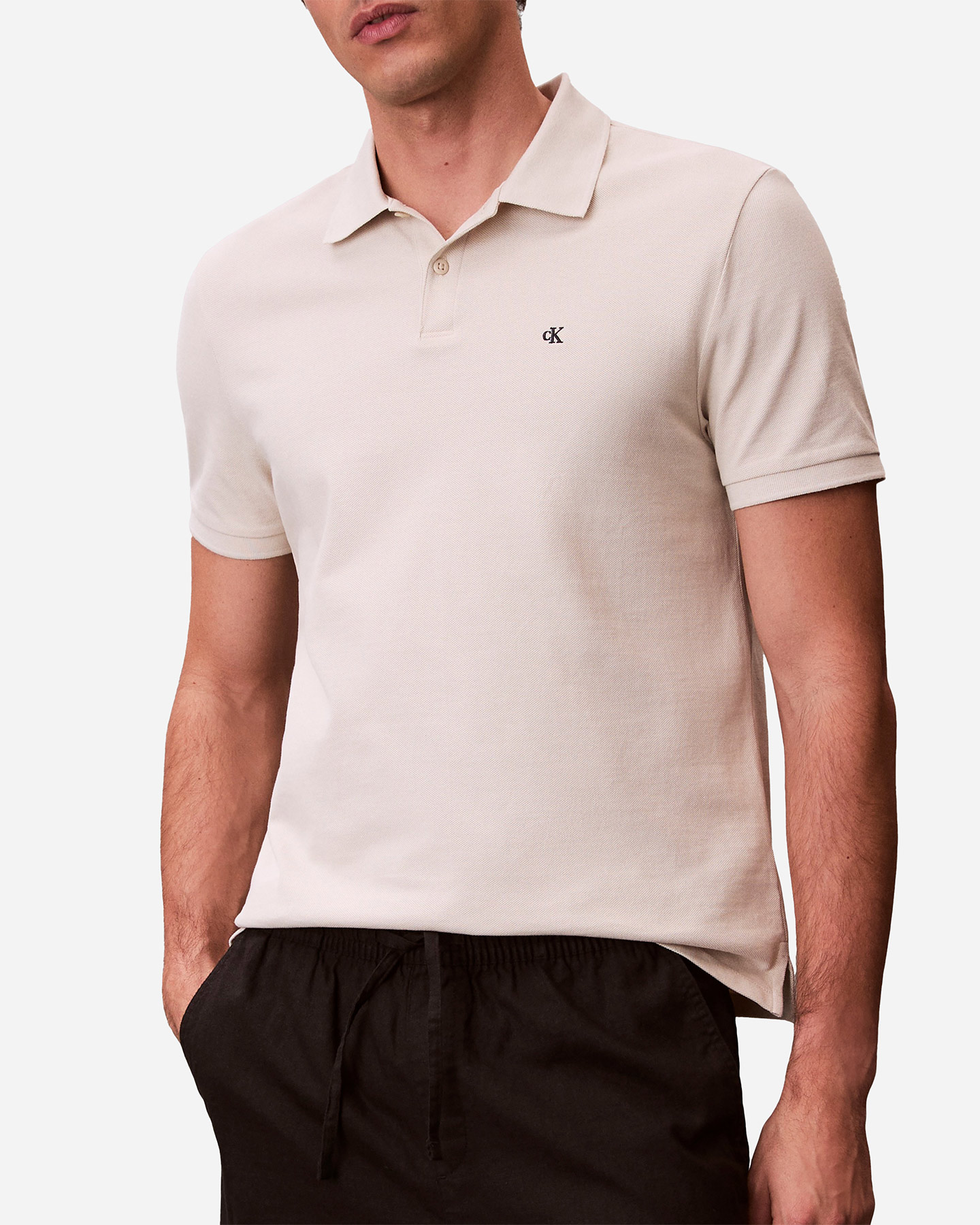 Polo CALVIN KLEIN JEANS SMALL LOGO M - Beige - 4 | Cisalfa Sport