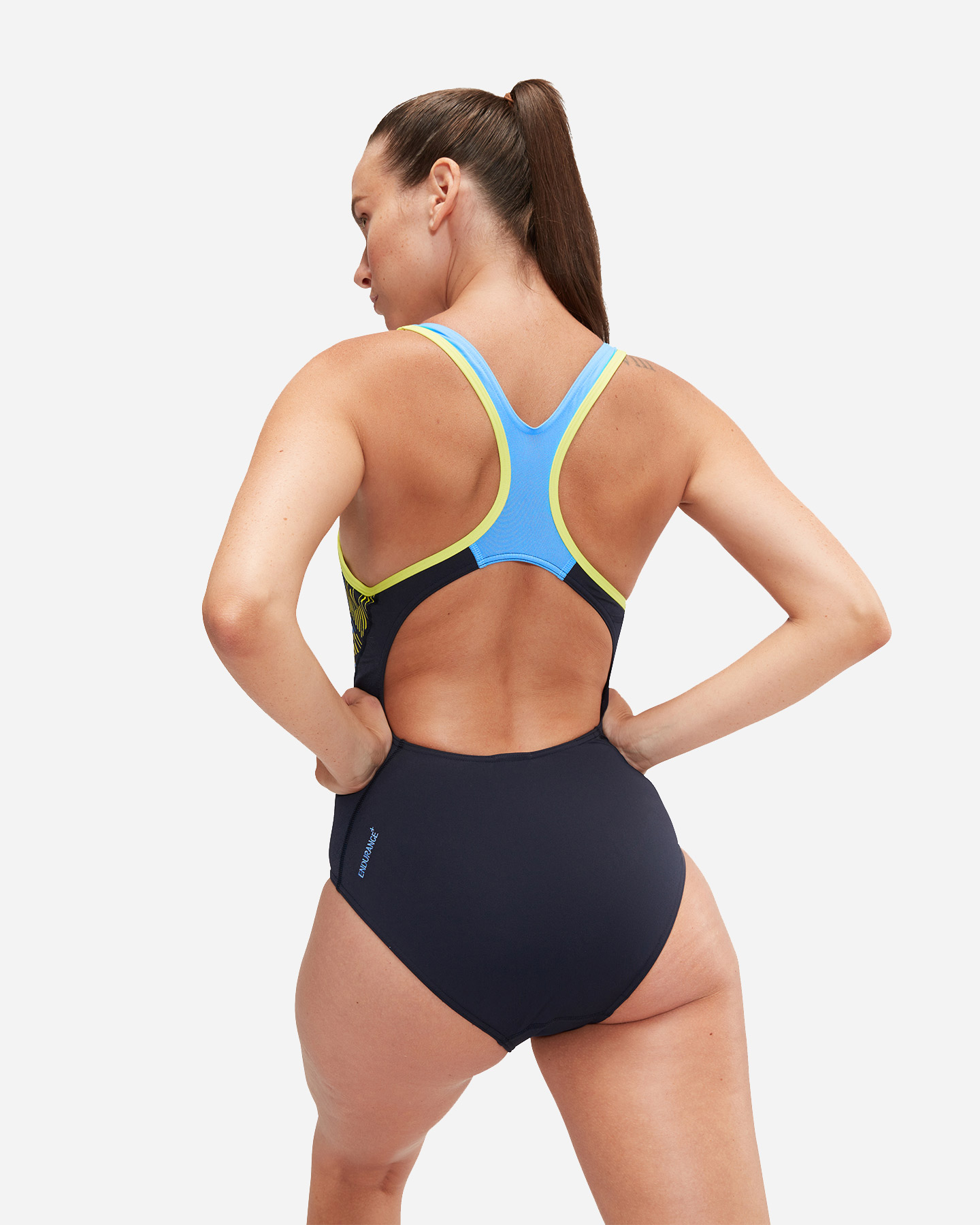 Costume piscina SPEEDO PLACEMENT L W - Blu Navy - 5 | Cisalfa Sport