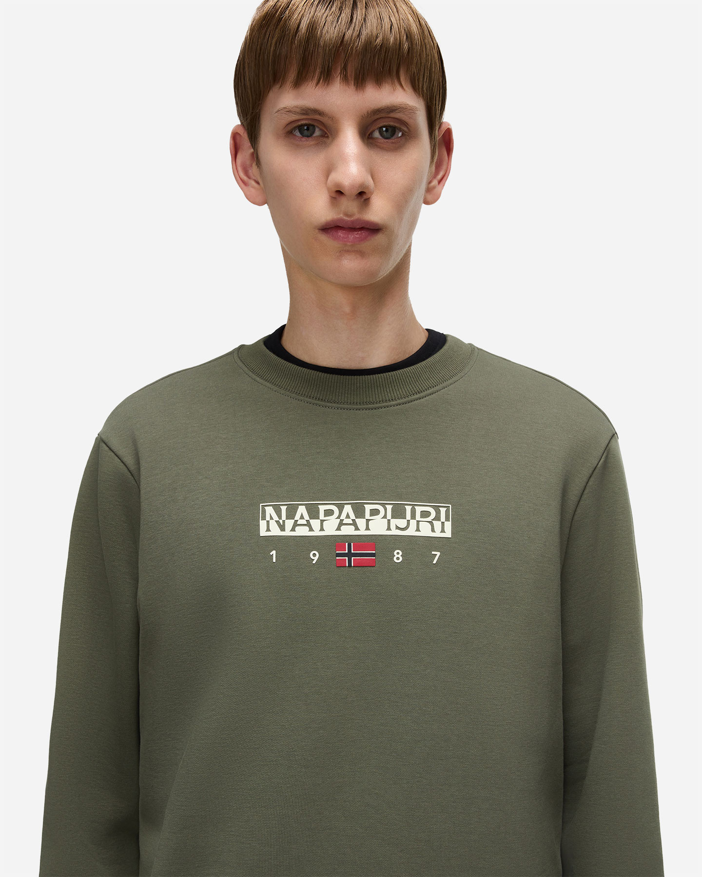Felpa NAPAPIJRI FLAG M - Verde - 4 | Cisalfa Sport