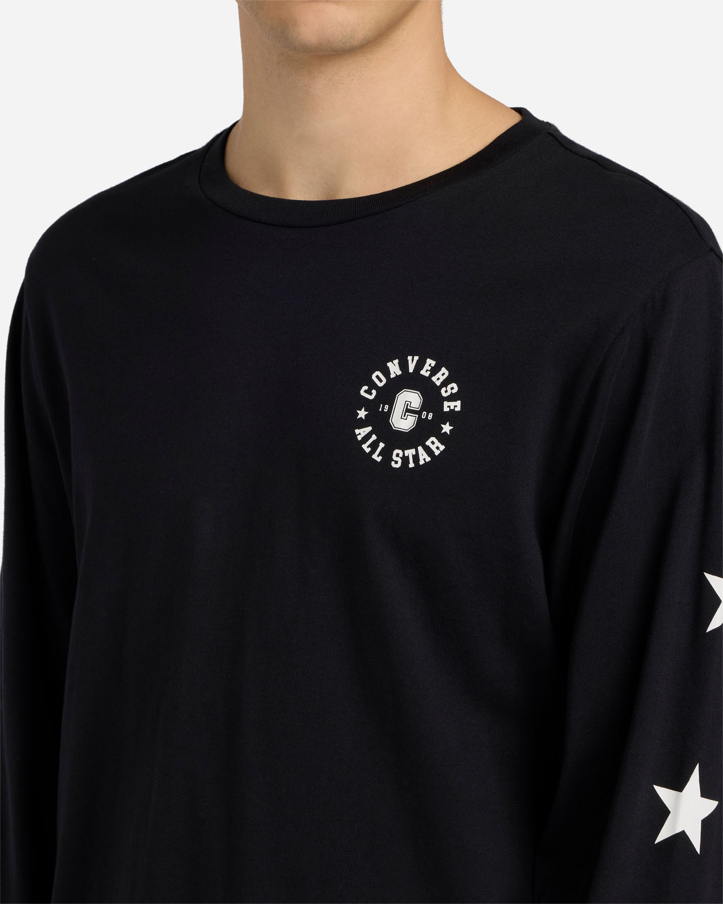 T-shirt CONVERSE SMALL STAR CHEVRON M - Nero - 5 | Cisalfa Sport