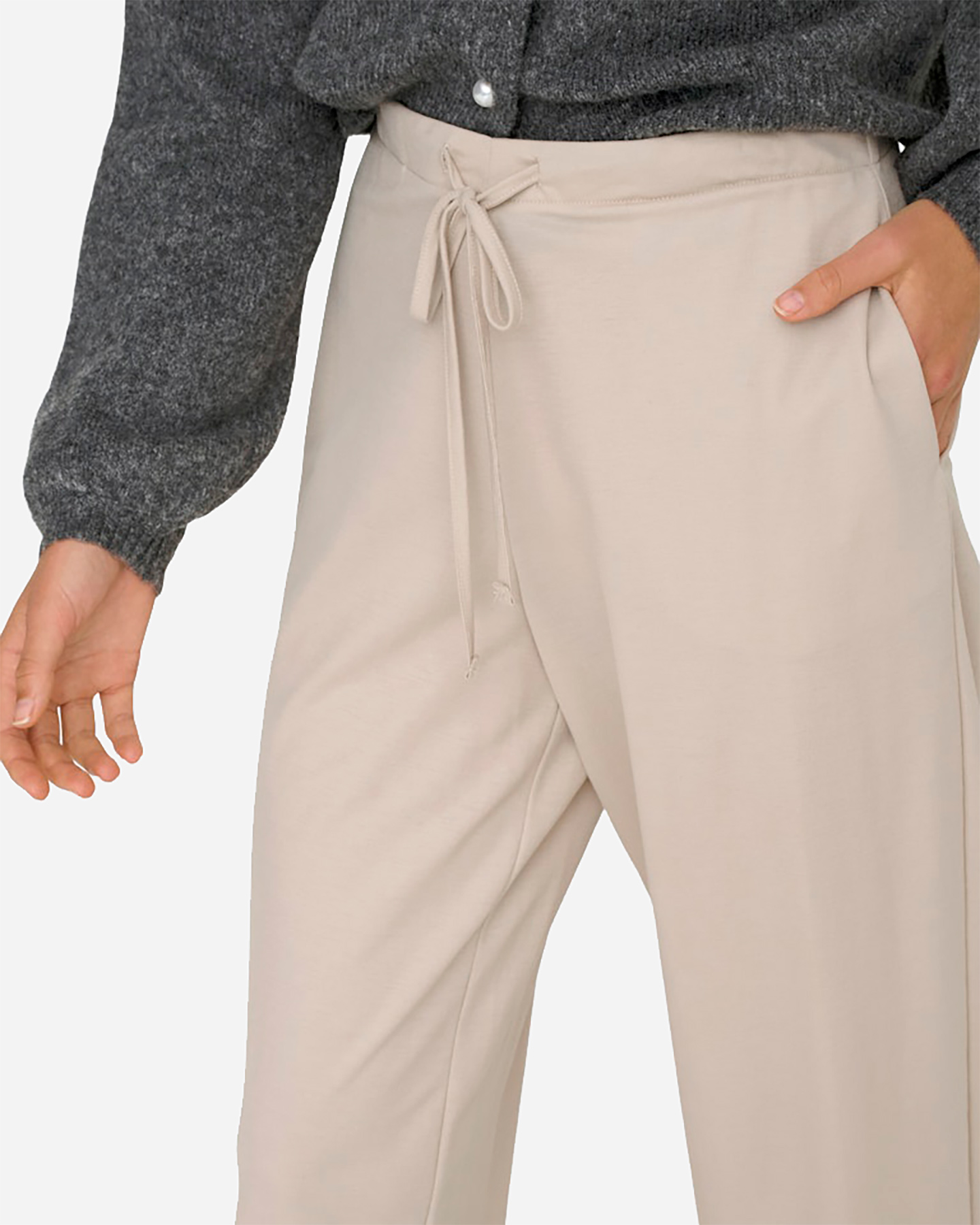 Pantalone ONLY SAKURA AMPIO W - Bianco - 5 | Cisalfa Sport