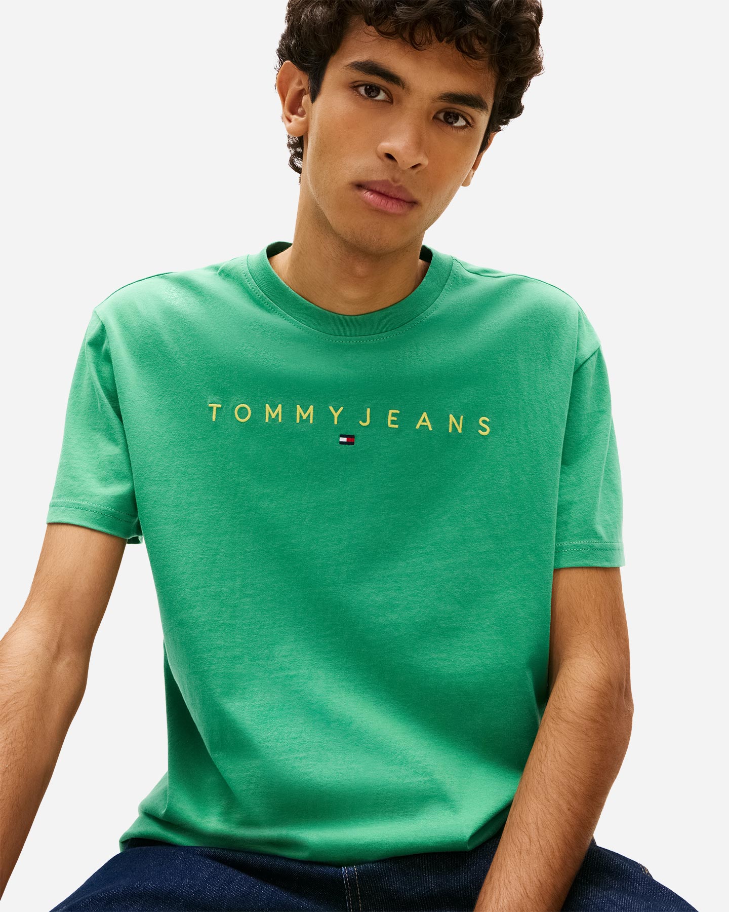 T-shirt TOMMY HILFIGER LINEAR LOGO M - Verde - 4 | Cisalfa Sport