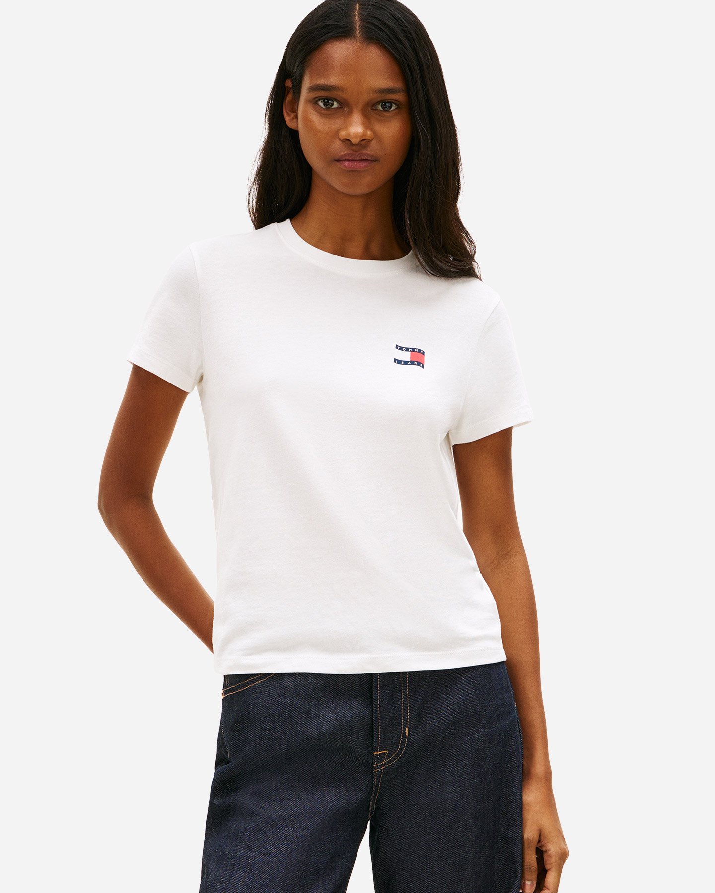 T-shirt TOMMY HILFIGER WAVY FLAG BACK W - Bianco - 1 | Cisalfa Sport