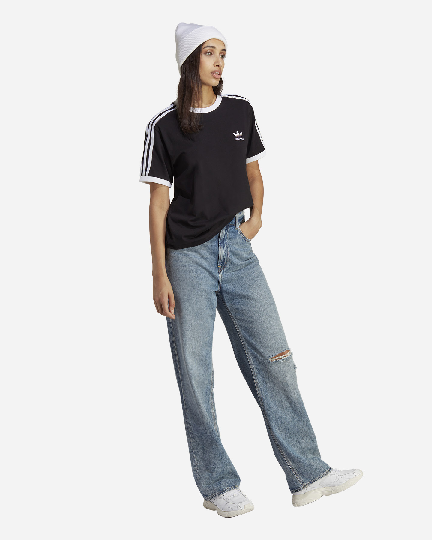 T-shirt ADIDAS ORIGINAL 3STRIPES W - Nero - 5 | Cisalfa Sport
