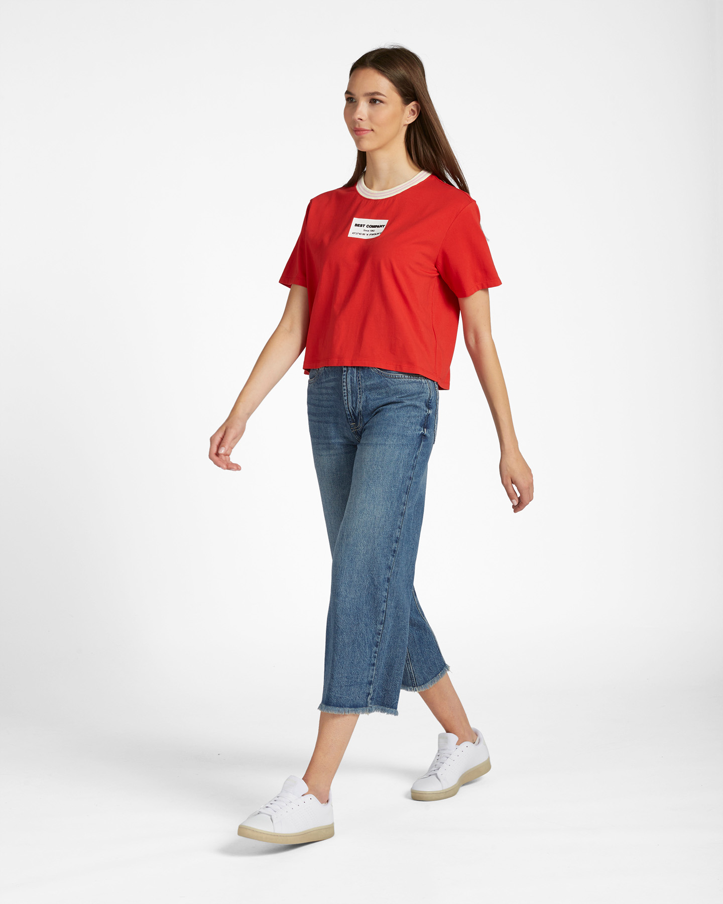 T-shirt BEST COMPANY NECK CONTRAST W - 8 | Cisalfa Sport