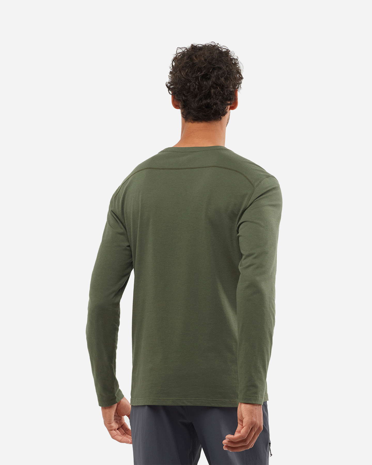 Felpa SALOMON ESSENTIAL M - Verde - 3 | Cisalfa Sport