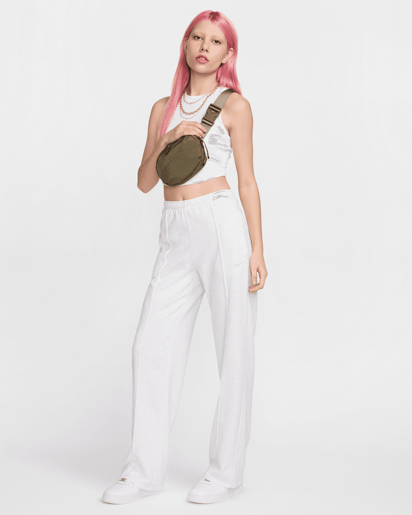 Canotta NIKE COST CROP SMALL LOGO ESSENTIALS W - Grigio - 2 | Cisalfa Sport