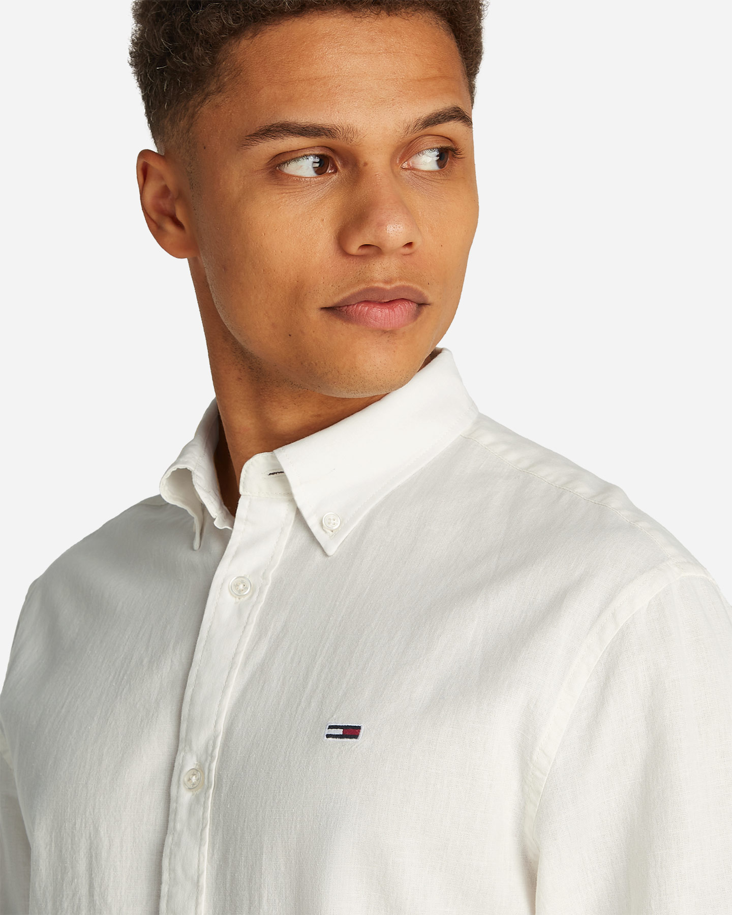 Camicia TOMMY HILFIGER LINEN M - Bianco - 5 | Cisalfa Sport