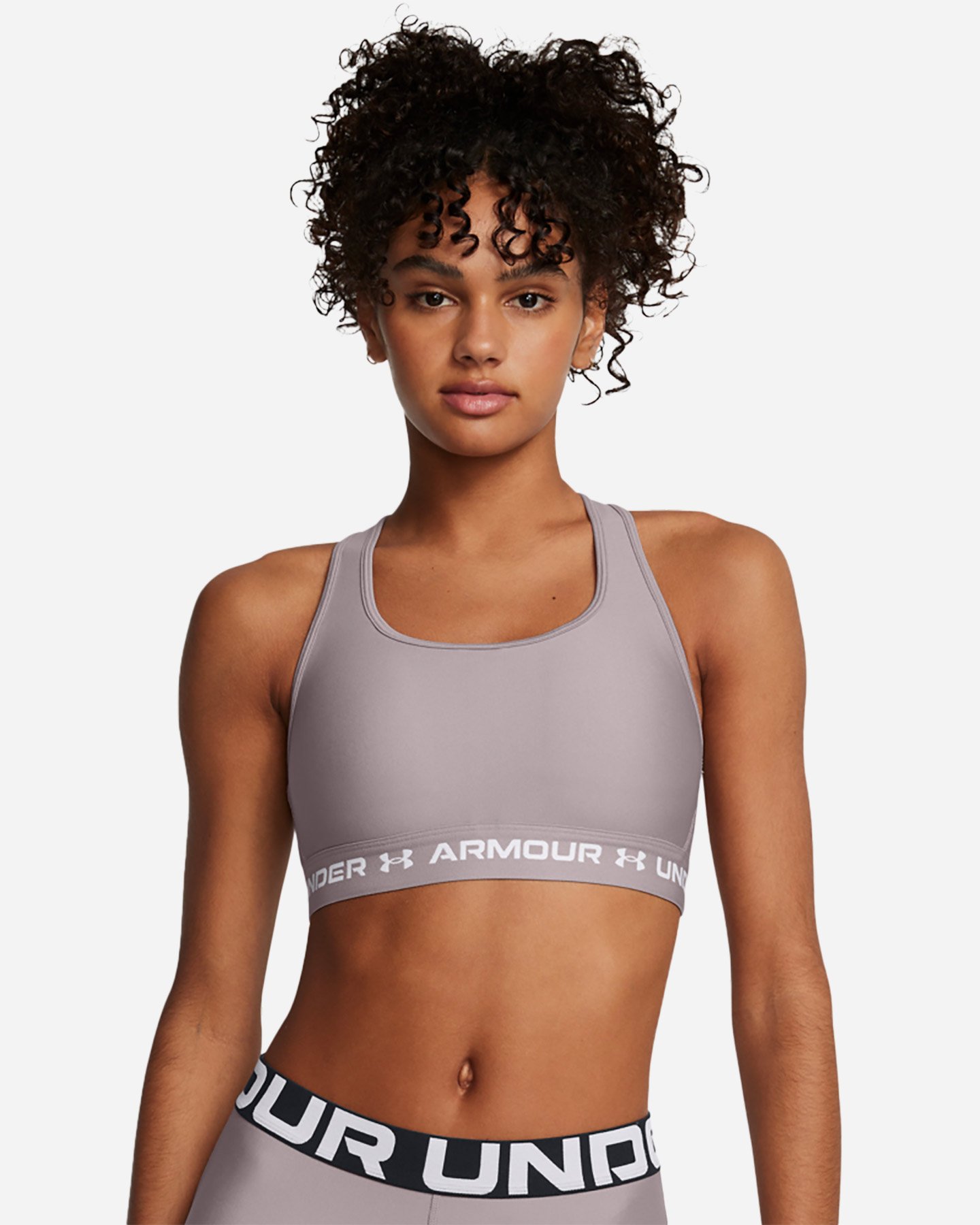 Bra training UNDER ARMOUR CROSSBACK MID W - Grigio - 0 | Cisalfa Sport