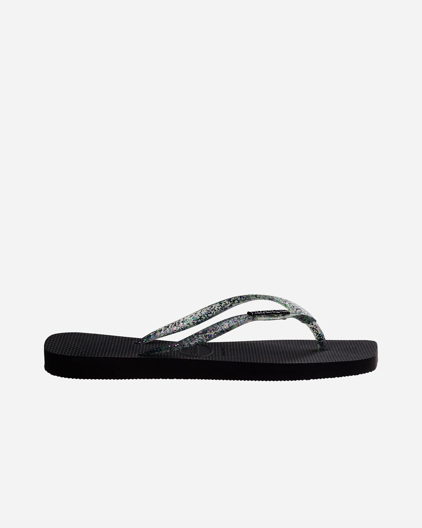 Infradito HAVAIANAS SLIM SQUARE LOGO METALLIC W - Nero - 3 | Cisalfa Sport