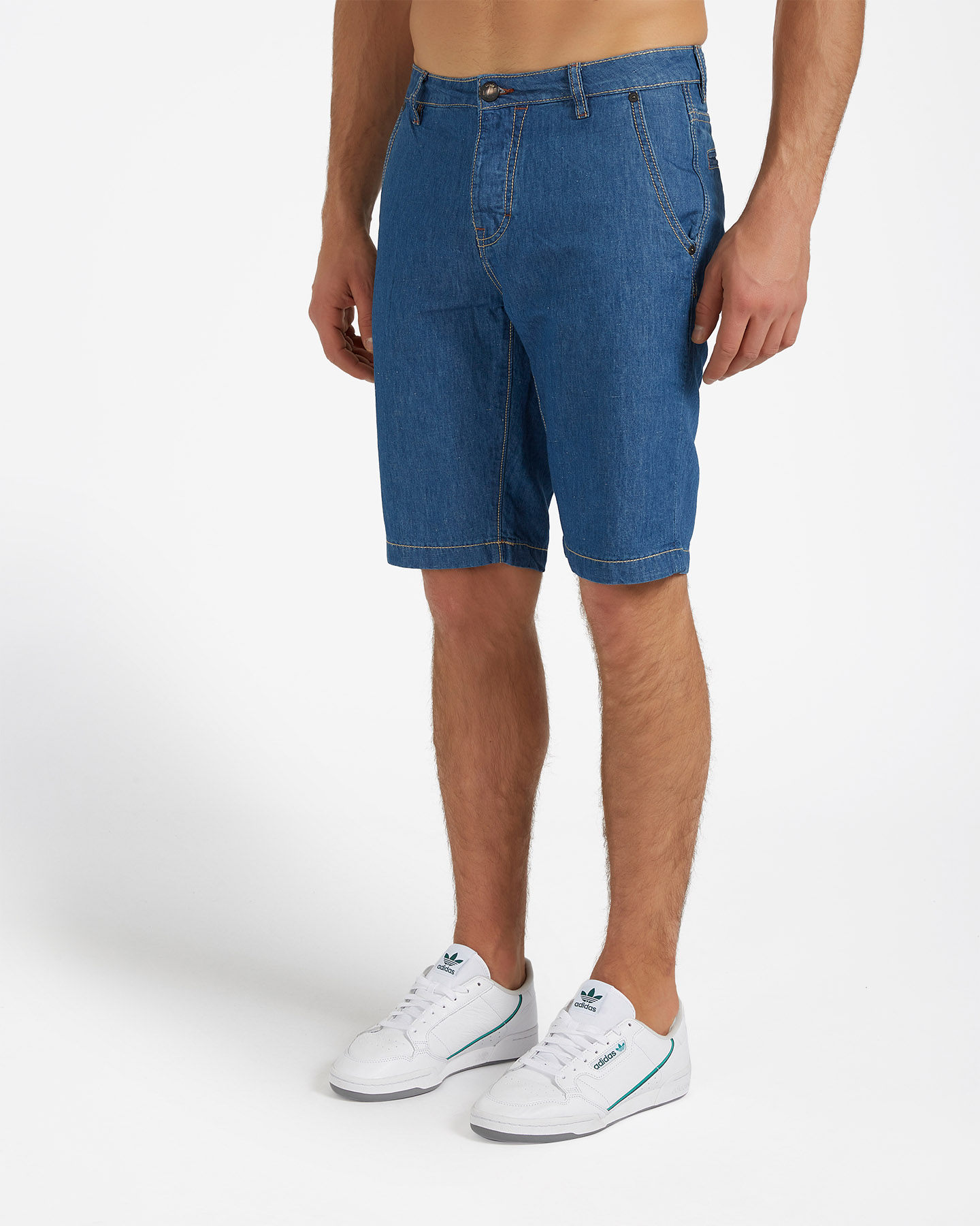 Bermuda COTTON BELT CHINO LINO DENIM M - Denim - 2 | Cisalfa Sport