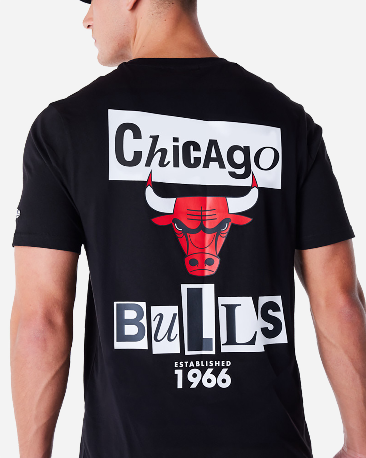 T shirt nba NEW ERA NEWSPAPER BULLS M - Nero - 4 | Cisalfa Sport