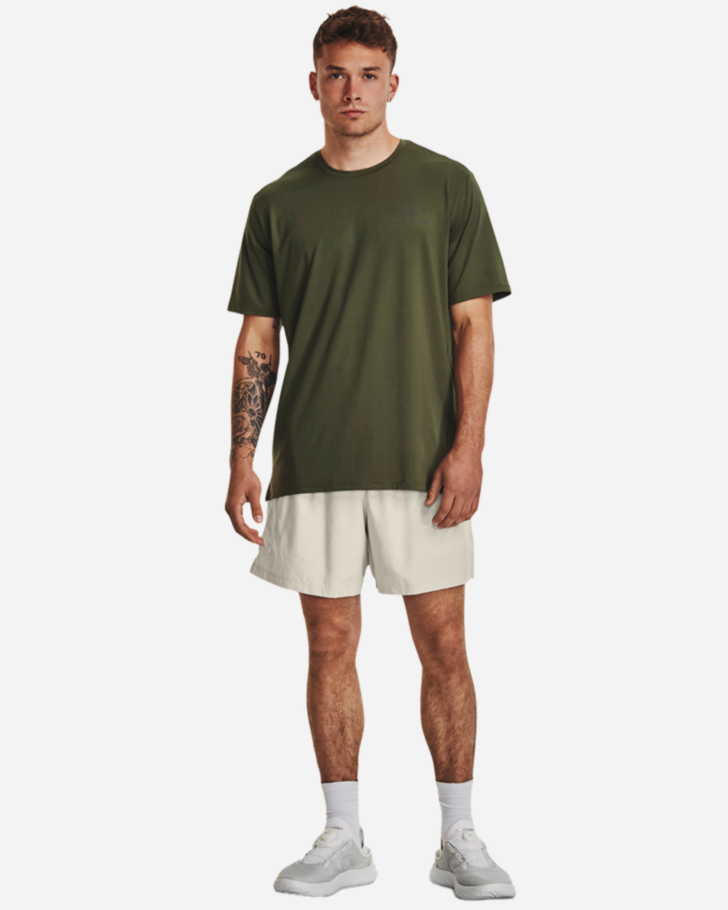 T-shirt training UNDER ARMOUR RUSH ENERGY PRINT M - Grigio - 2 | Cisalfa Sport