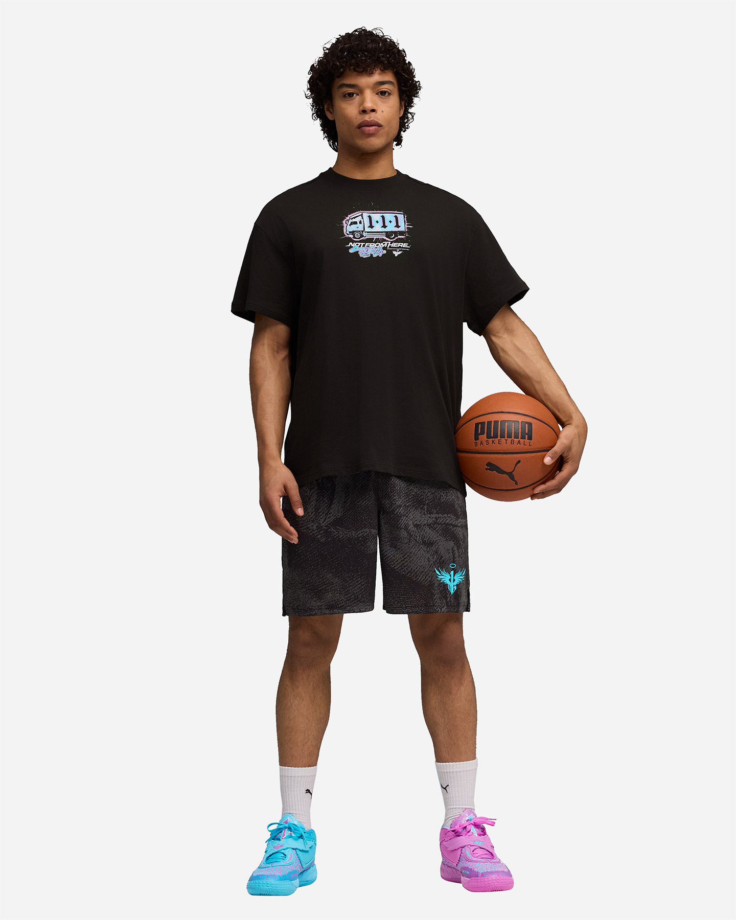 Maglia basket PUMA MELO X HIVE M - Nero - 4 | Cisalfa Sport