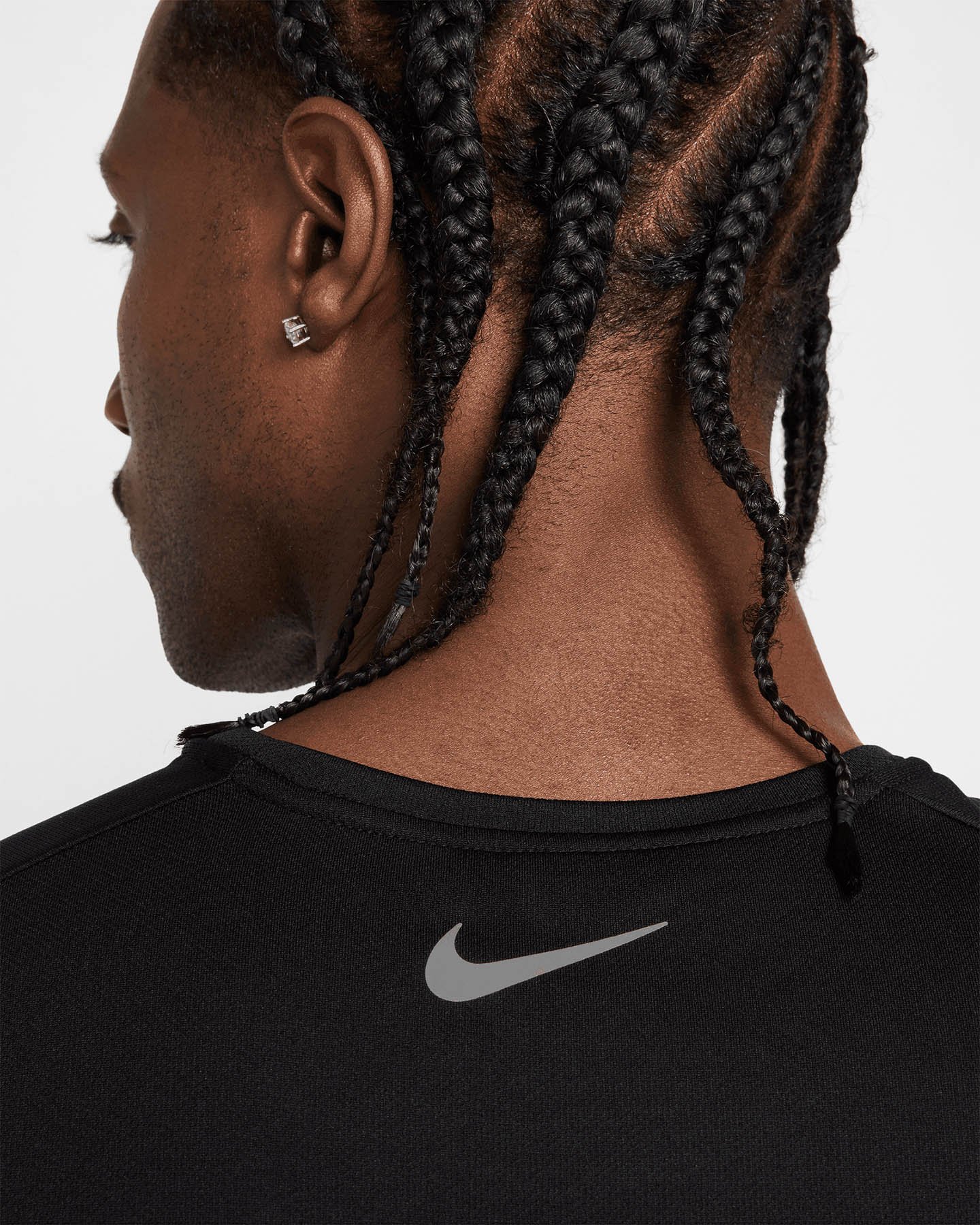 T-shirt running NIKE DRI FIT UV MILER M - Nero - 4 | Cisalfa Sport