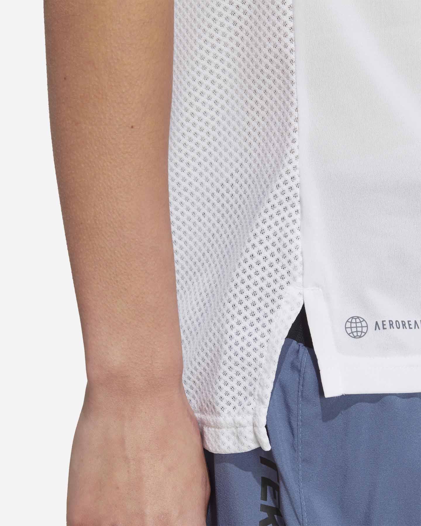 T-shirt running ADIDAS AGRAVIC W - Bianco - 5 | Cisalfa Sport