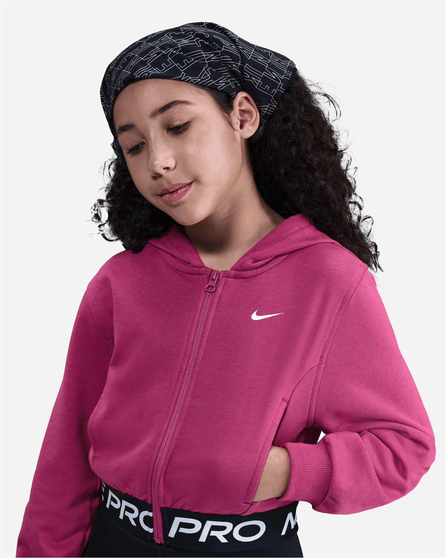 Felpa NIKE TAPE PRO JR - Fucsia - 3 | Cisalfa Sport