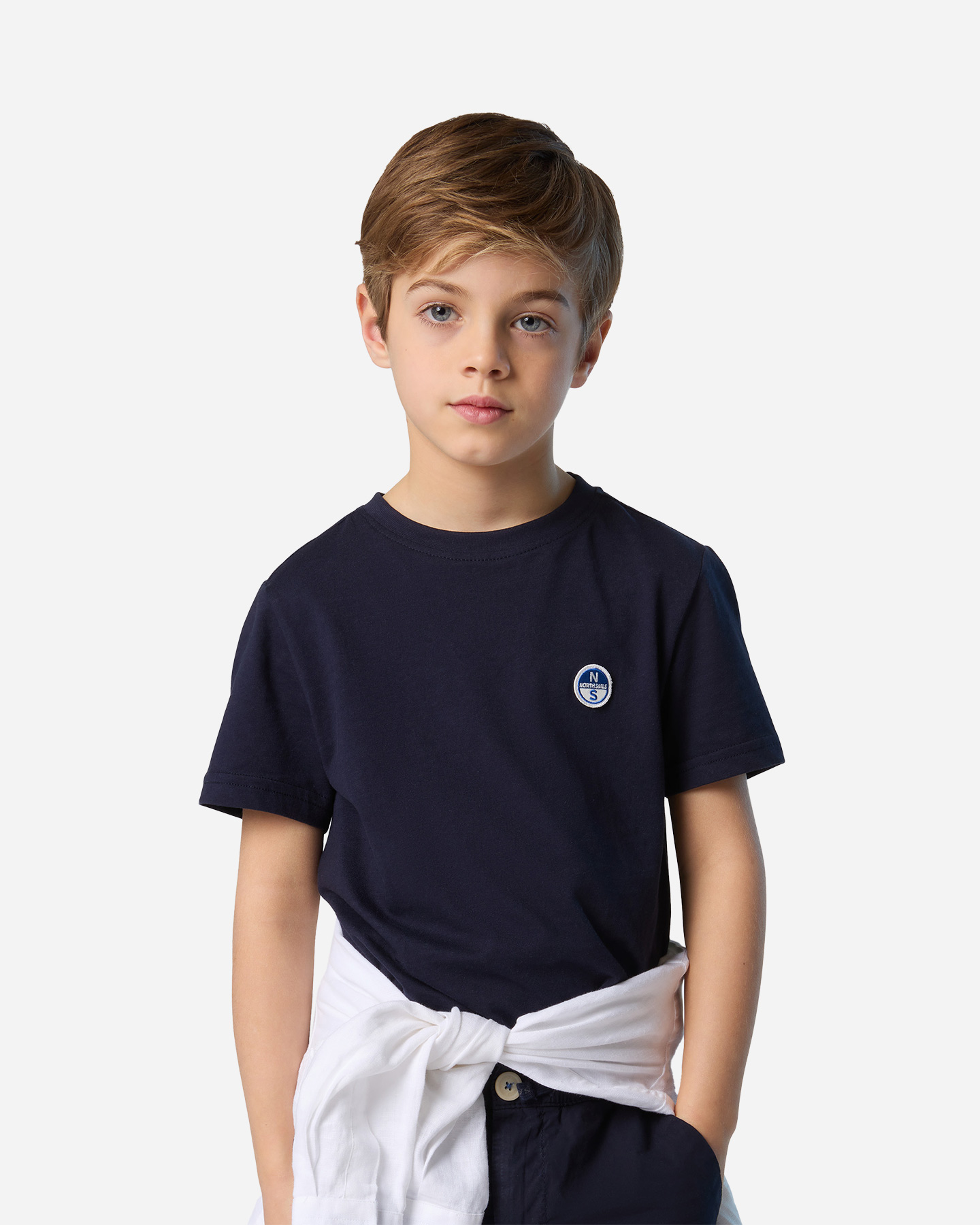 T-shirt NORTH SAILS LOGO CHEST JR - Blu - 3 | Cisalfa Sport
