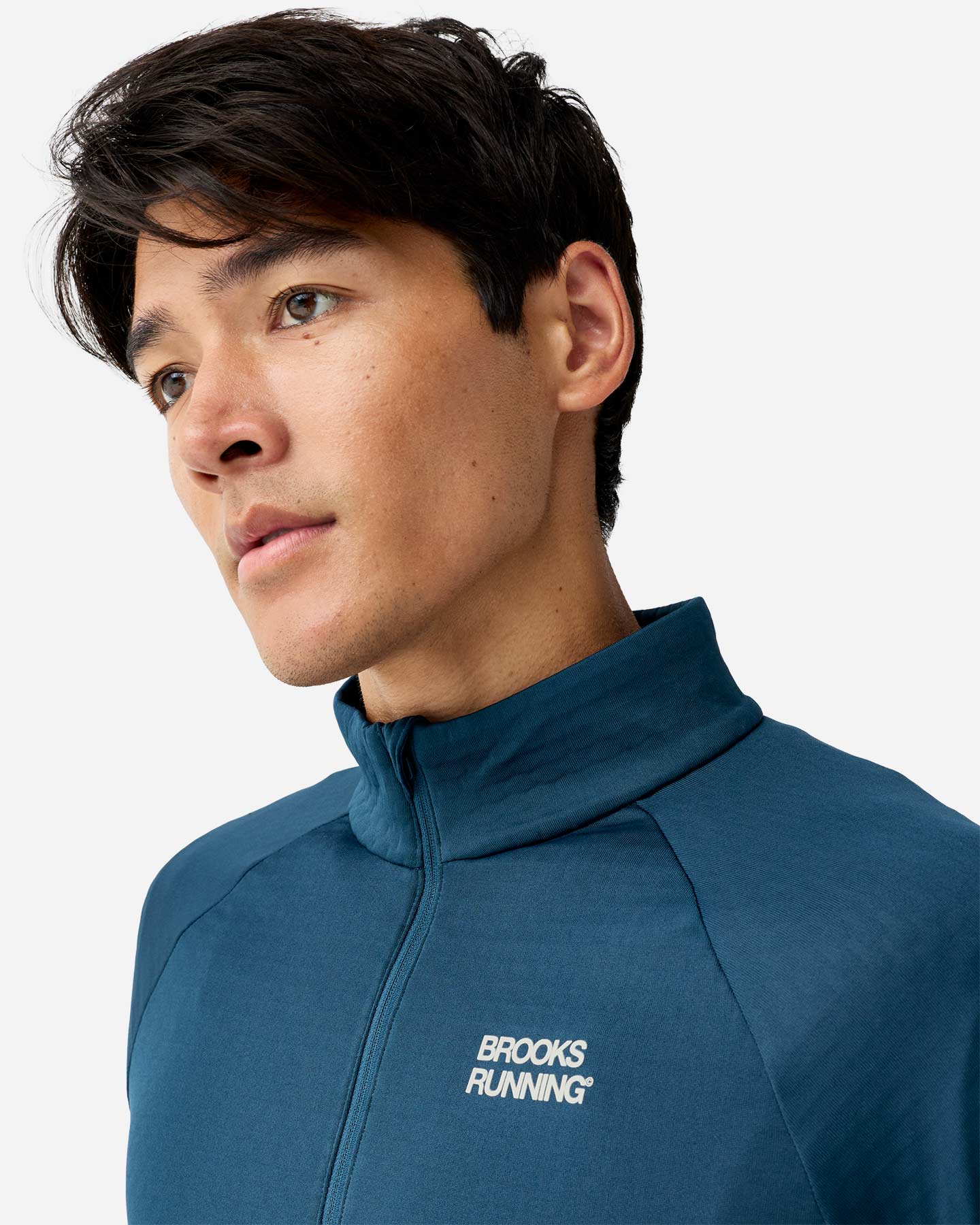 Maglia running BROOKS THERMAL REFLECTIVE M - Blu - 2 | Cisalfa Sport