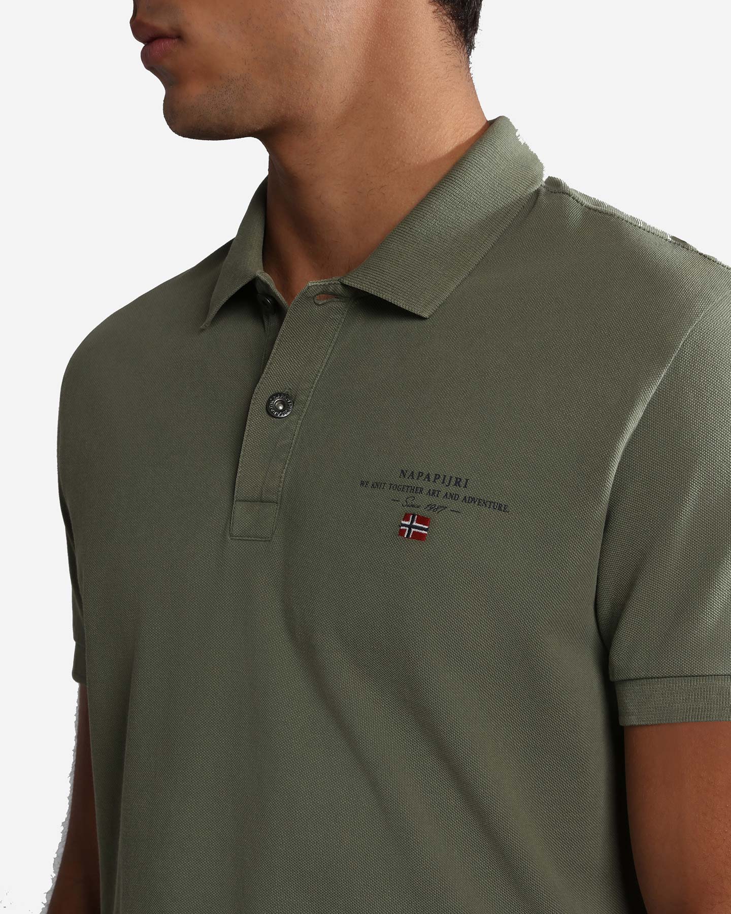 Polo NAPAPIJRI ELBAS 4 M - Verde - 3 | Cisalfa Sport