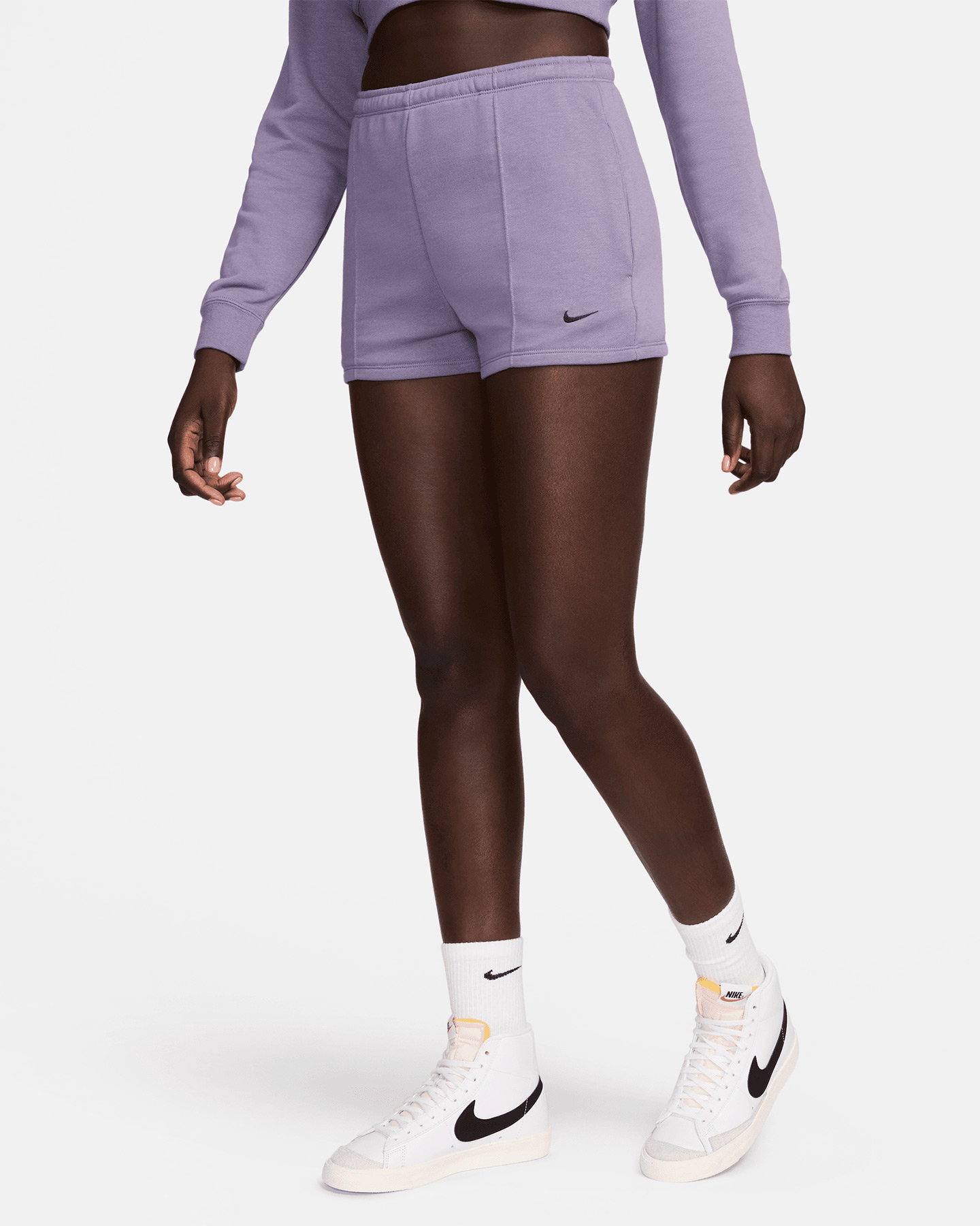 Nike Basic 2in W - Pantaloncini - Donna - Viola