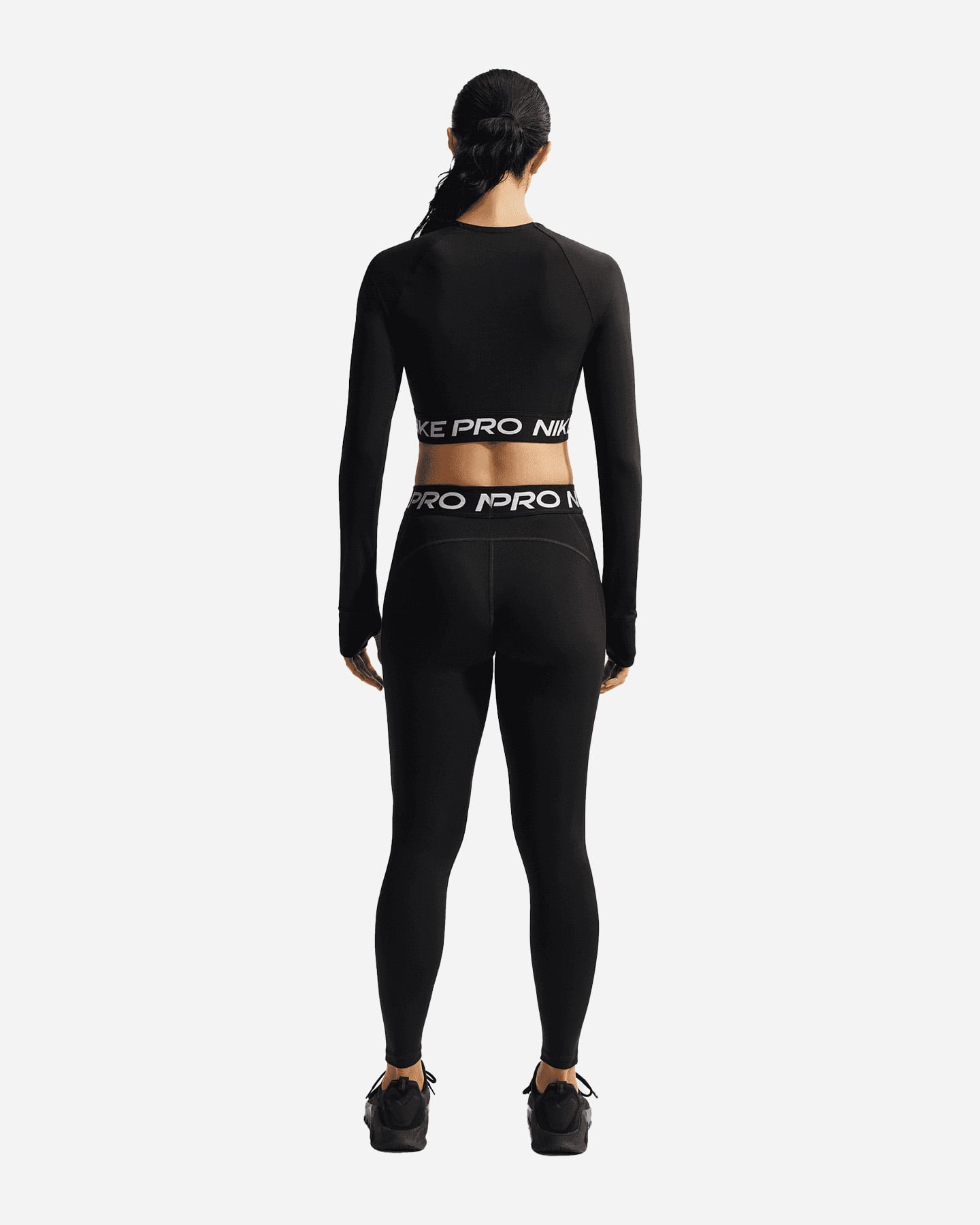 T-shirt training NIKE PRO CROP W - Nero - 2 | Cisalfa Sport