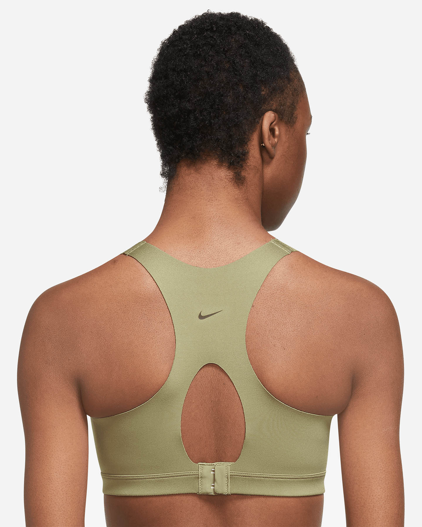 Reggiseno NIKE DRI FIT ALPHA ZIPFRONT W - Verde - 1 | Cisalfa Sport