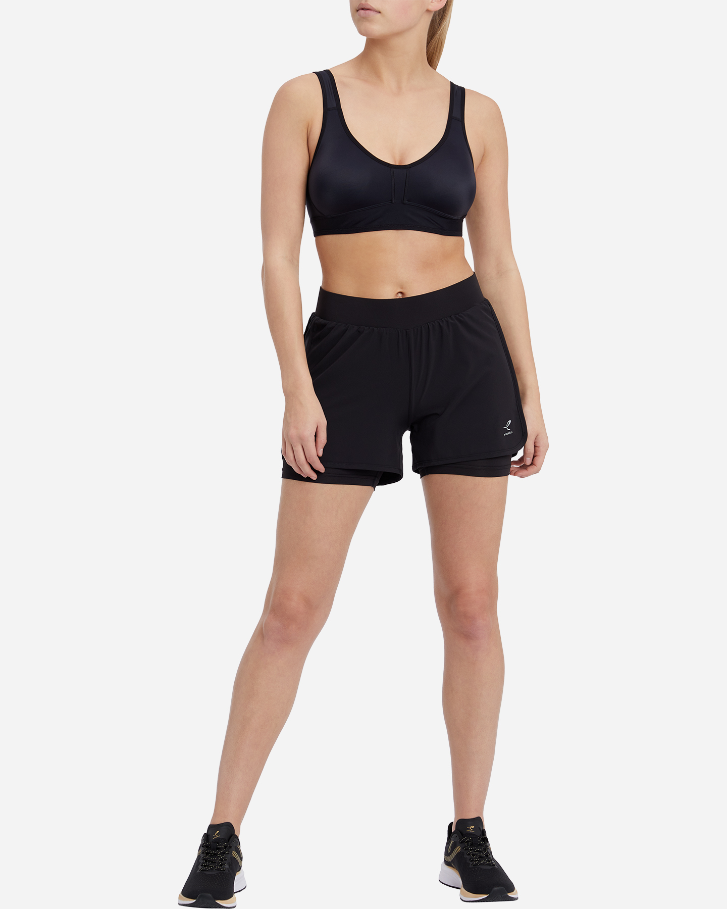 Short training ENERGETICS BAMAS VII 2IN1 W - Nero - 3 | Cisalfa Sport