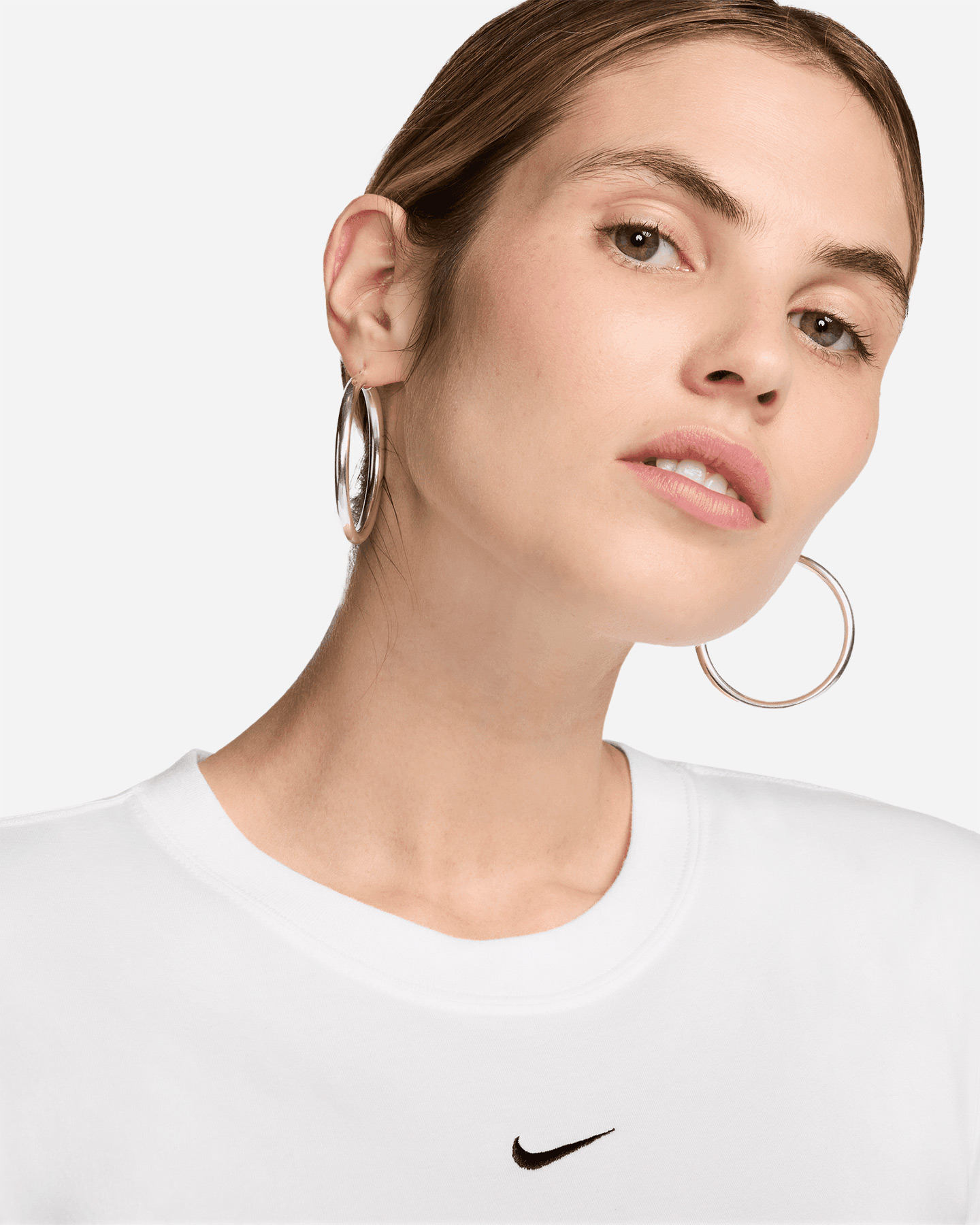 T-shirt NIKE CROP CHILL W - Bianco - 4 | Cisalfa Sport