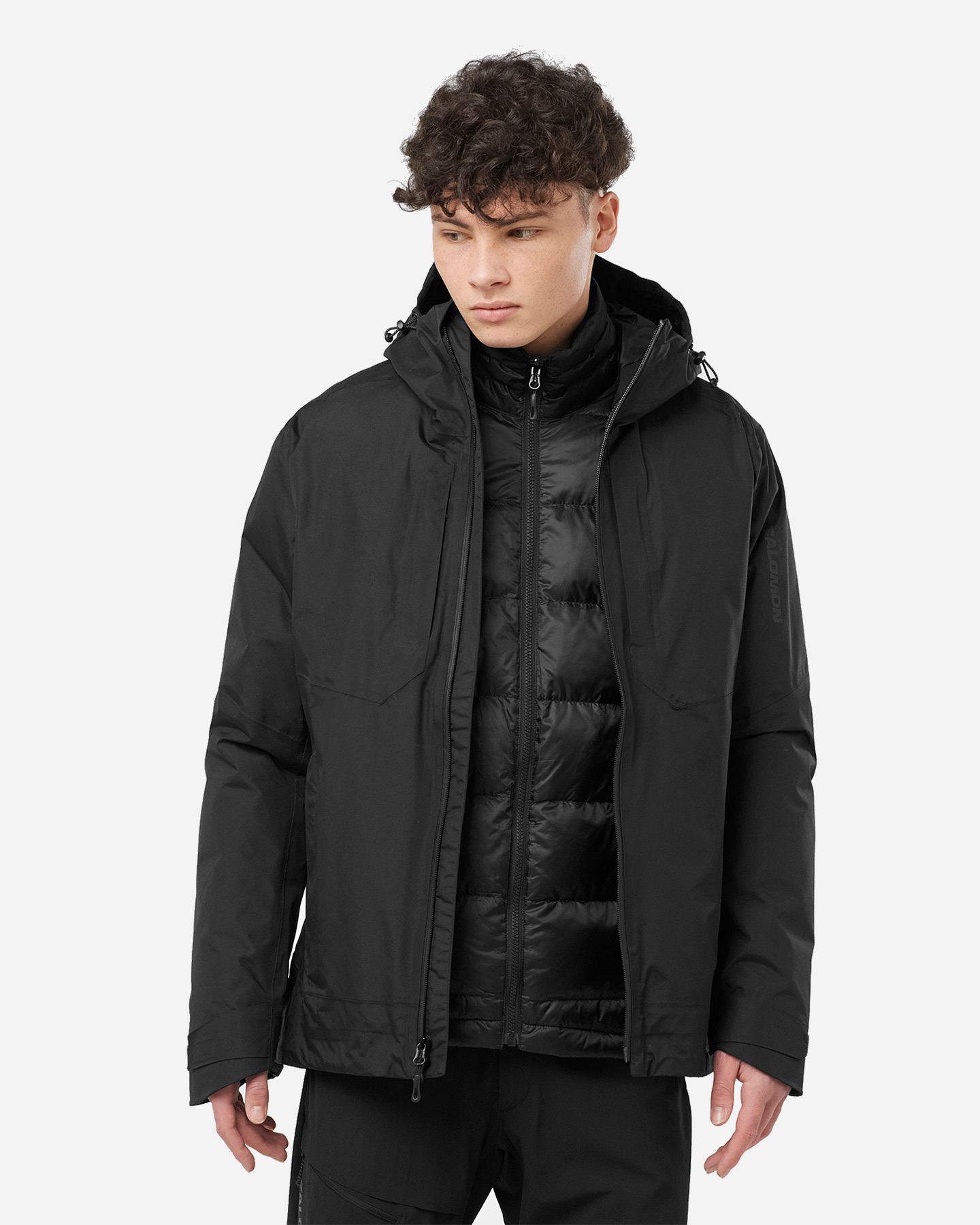 Giacca outdoor SALOMON PATROLLER 3IN1 DOWN M - Nero - 3 | Cisalfa Sport