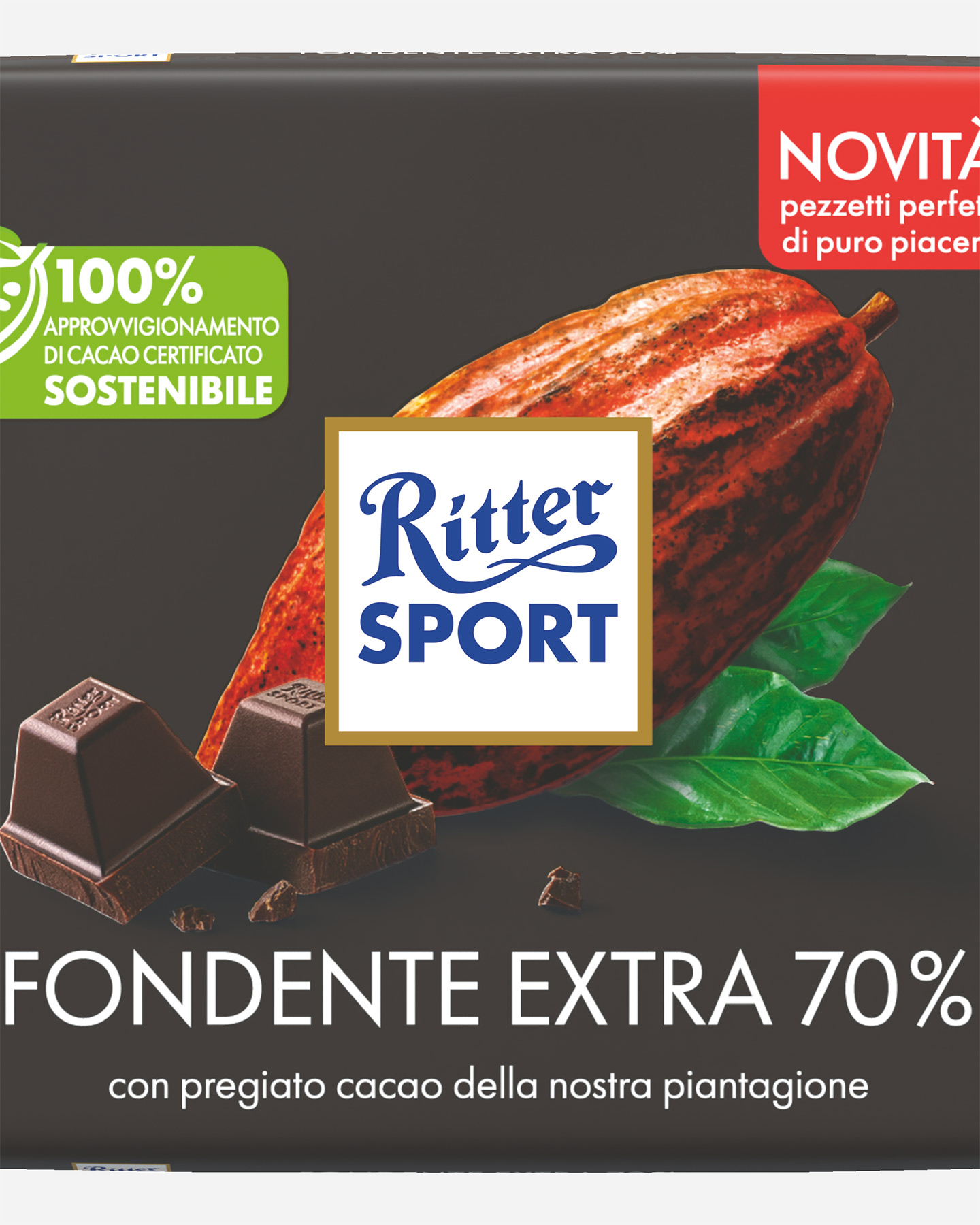 Energetico RITTER SPORT FONDENTE EXTRA 70%  - Nero - 1 | Cisalfa Sport
