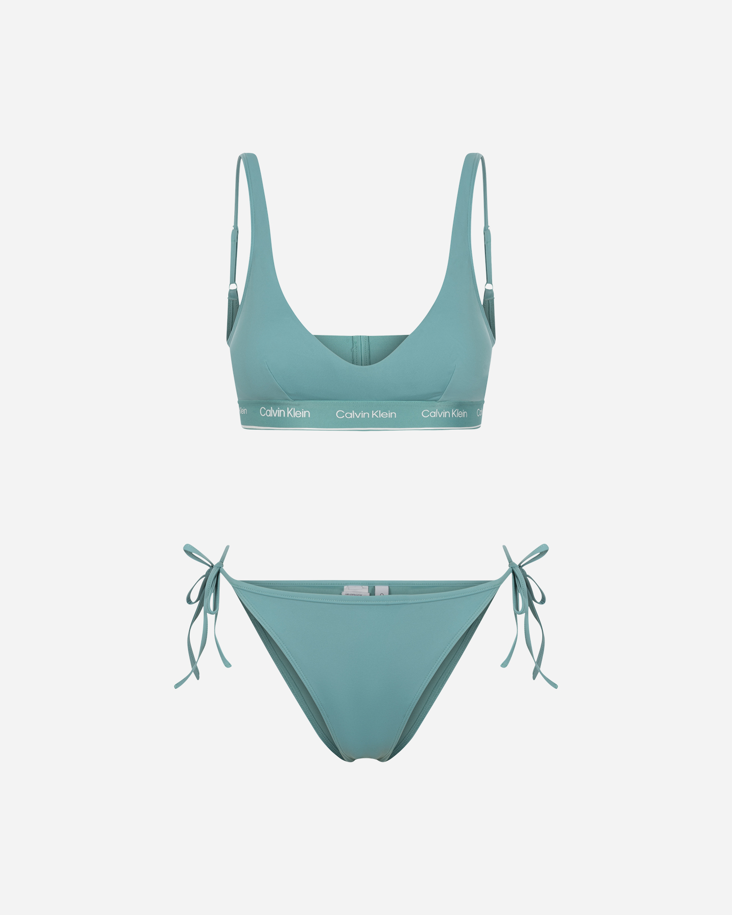 Bikini CALVIN KLEIN JEANS BRALETTE ELASTIC W - Azzurro - 0 | Cisalfa Sport