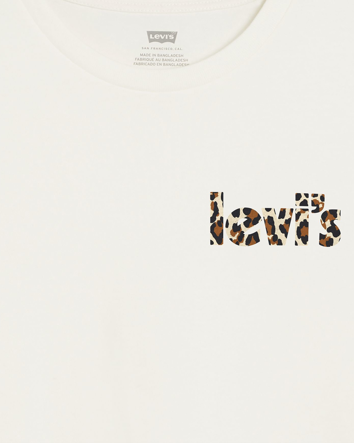 T-shirt LEVI'S LOGO CHEST LEOPARD W - Bianco - 4 | Cisalfa Sport