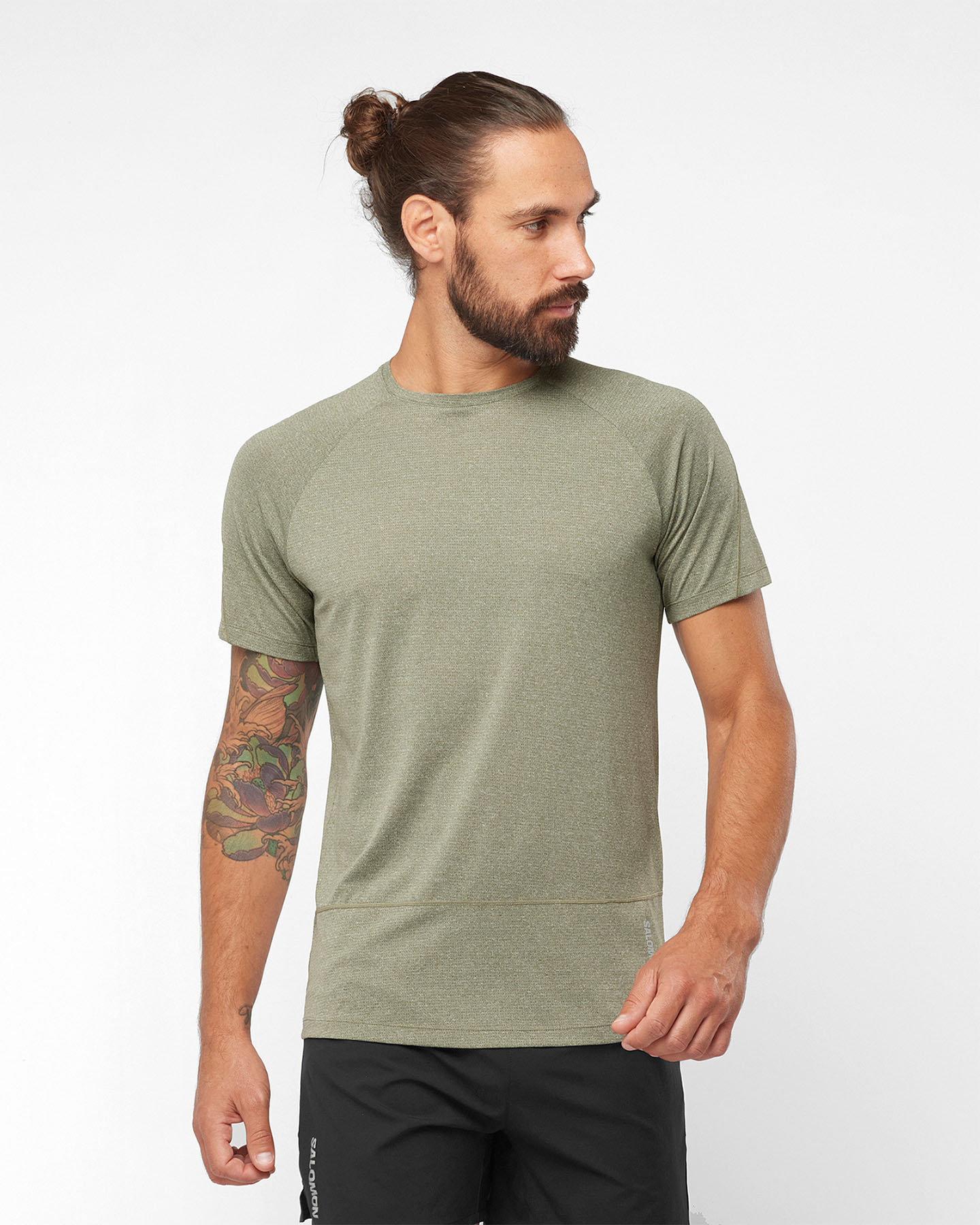 T-shirt SALOMON CROSS RUN M - Verde - 1 | Cisalfa Sport