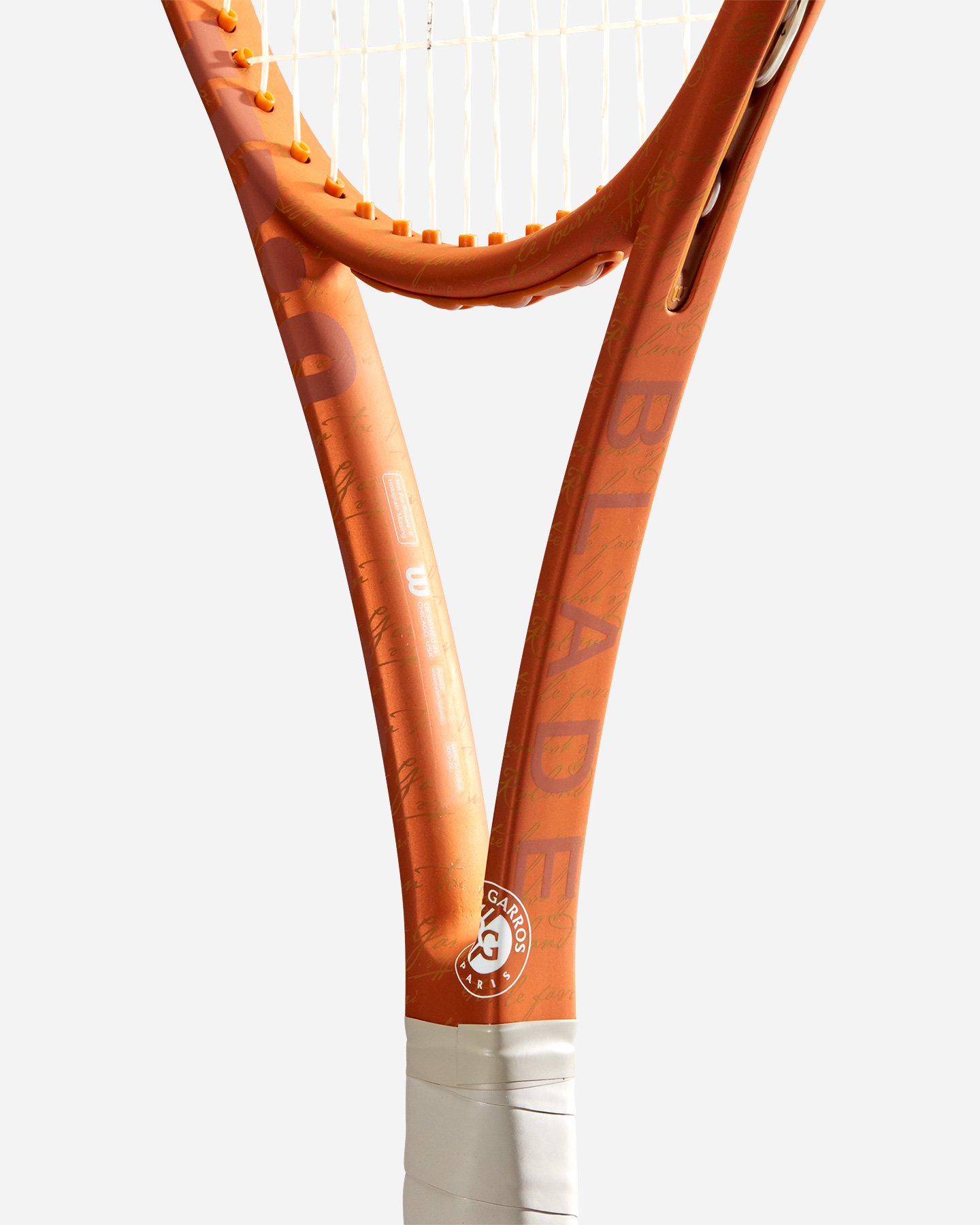 Telaio tennis WILSON BLADE 98 18X20 V8.0 RG 305GR  - Arancione - 4 | Cisalfa Sport