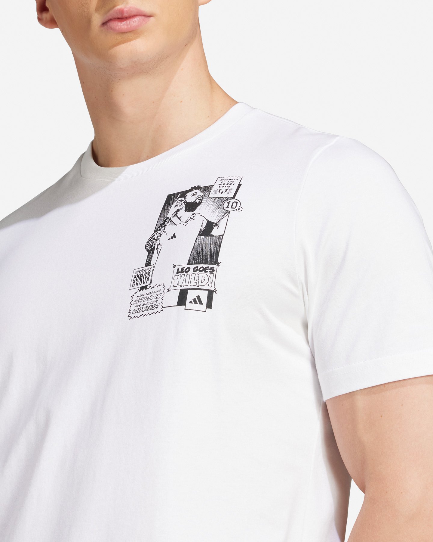 Maglia calcio ADIDAS MESSI ICON M - Bianco - 5 | Cisalfa Sport