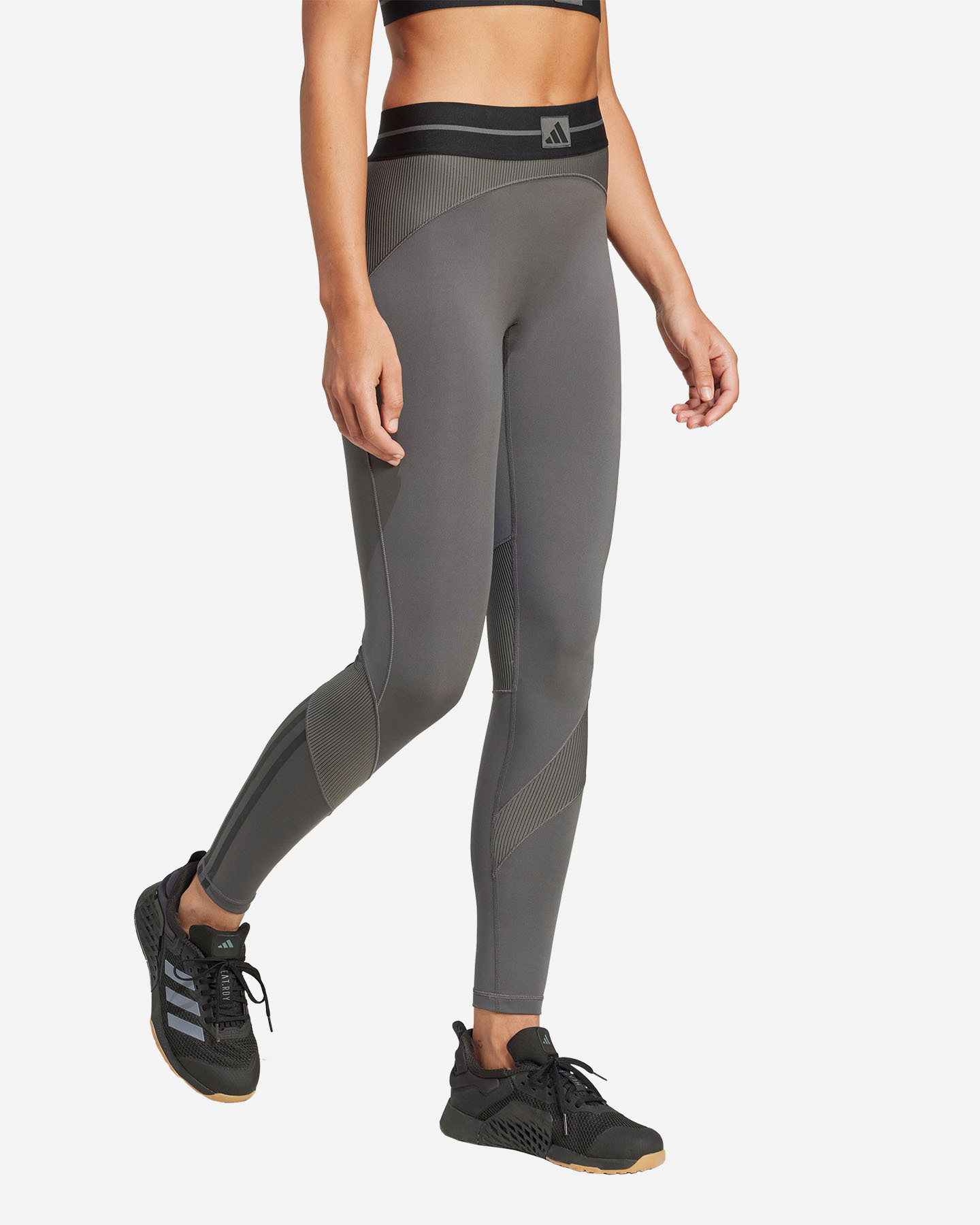 Leggings ADIDAS HYG RIB W - Grigio - 3 | Cisalfa Sport