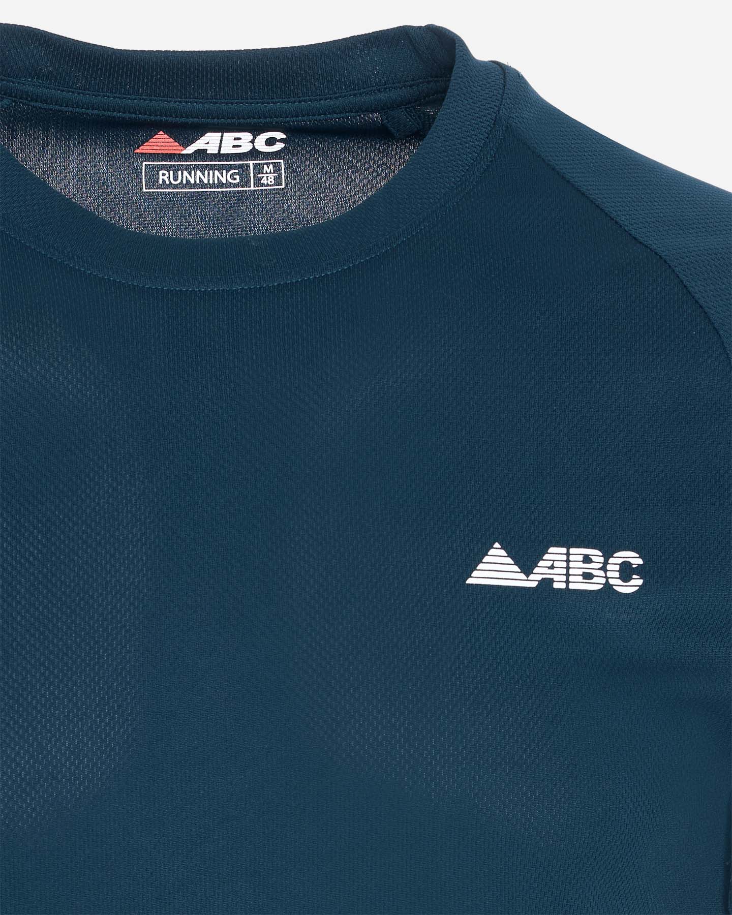 T-shirt running ABC EESENTIAL M - Blu - 2 | Cisalfa Sport