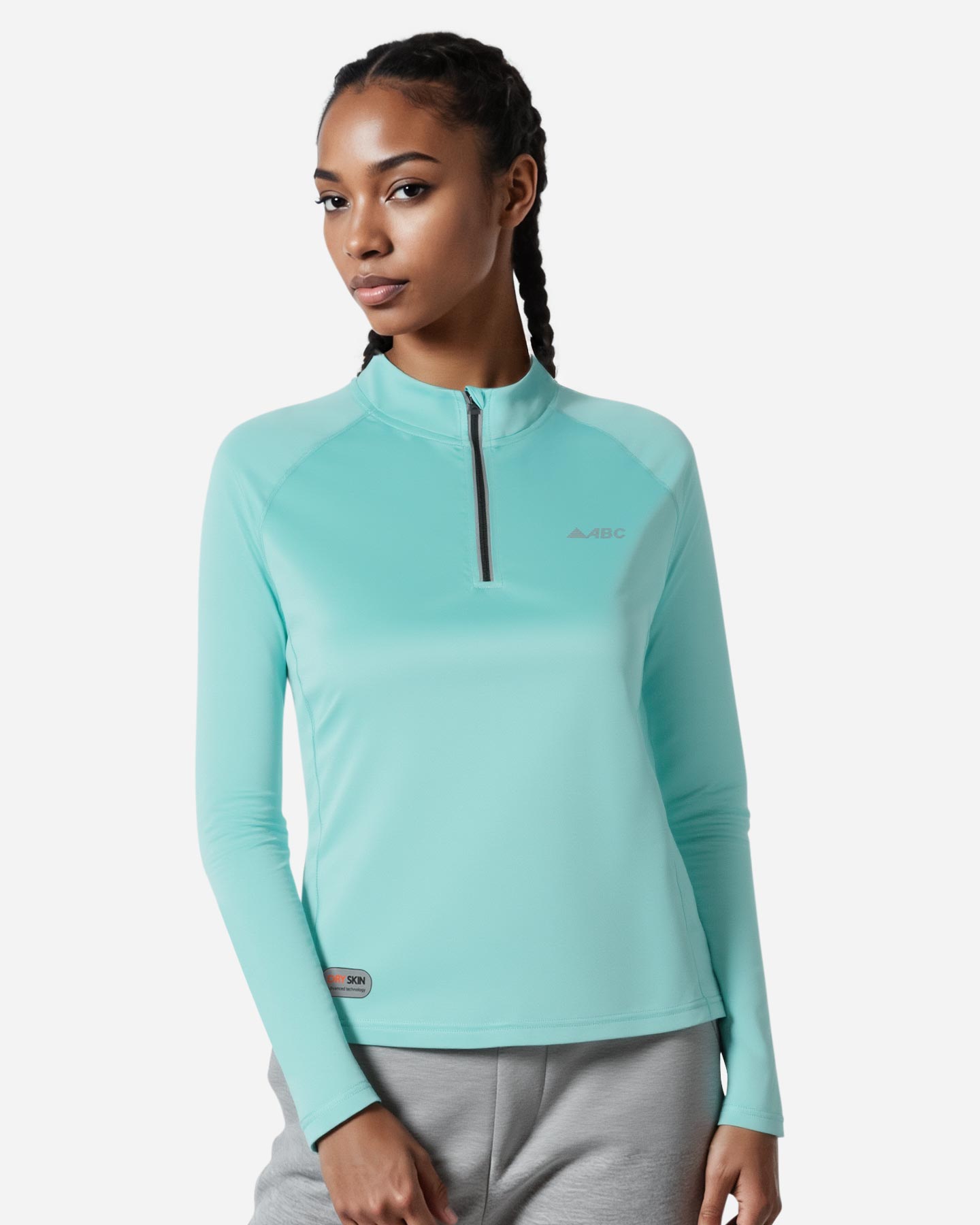 Maglia running ABC ESSENTIAL W - Azzurro - 3 | Cisalfa Sport