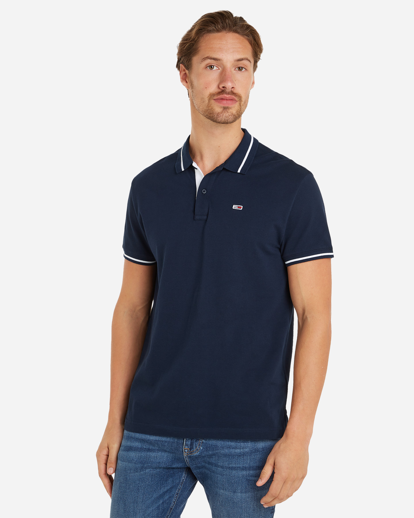 Polo TOMMY HILFIGER TIPPING M - Blu Navy - 2 | Cisalfa Sport