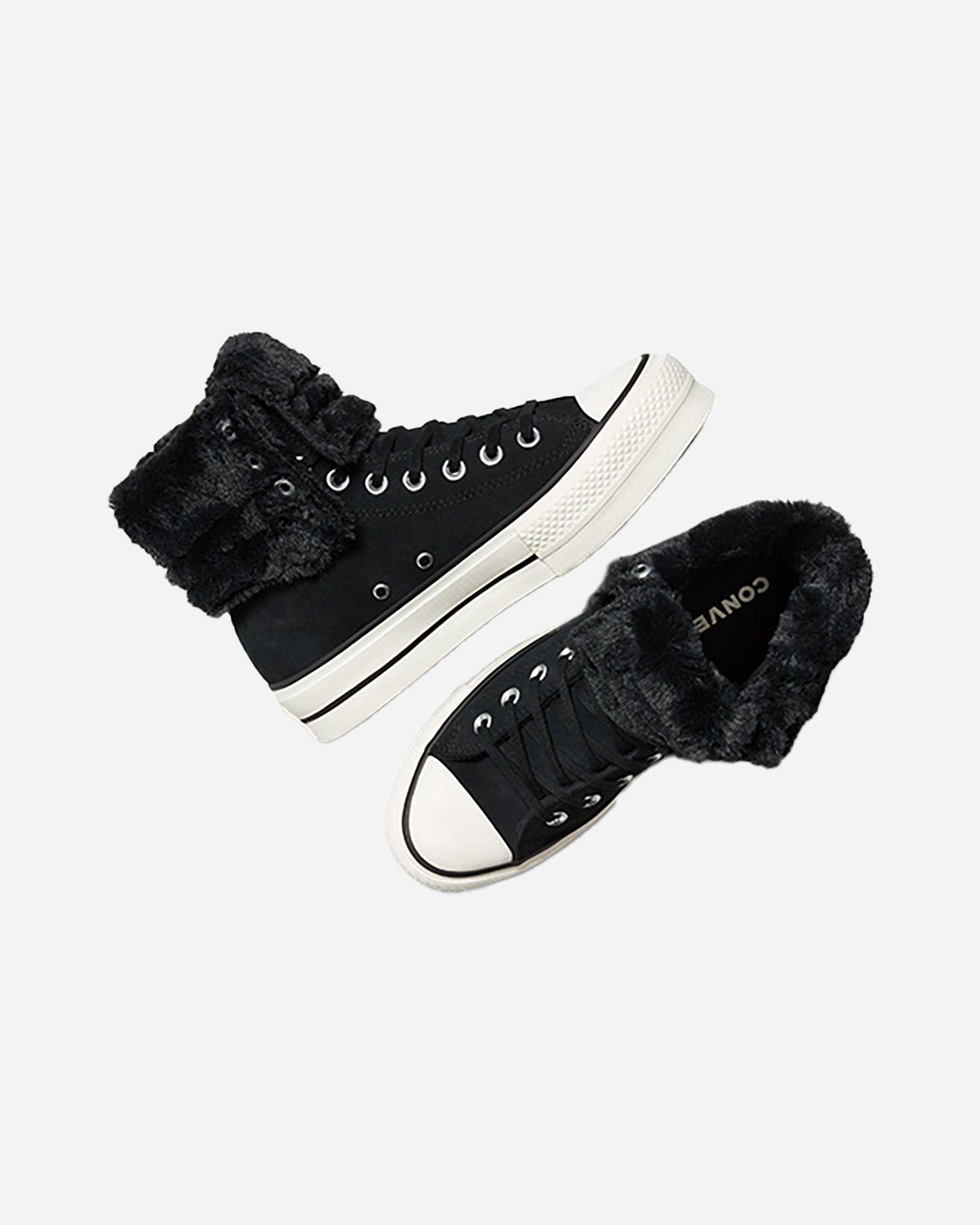 Scarpe sneakers CONVERSE CHUCK TAYLOR ALL STAR FOLD OVER LIFT X-HIGH W - Nero - 3 | Cisalfa Sport