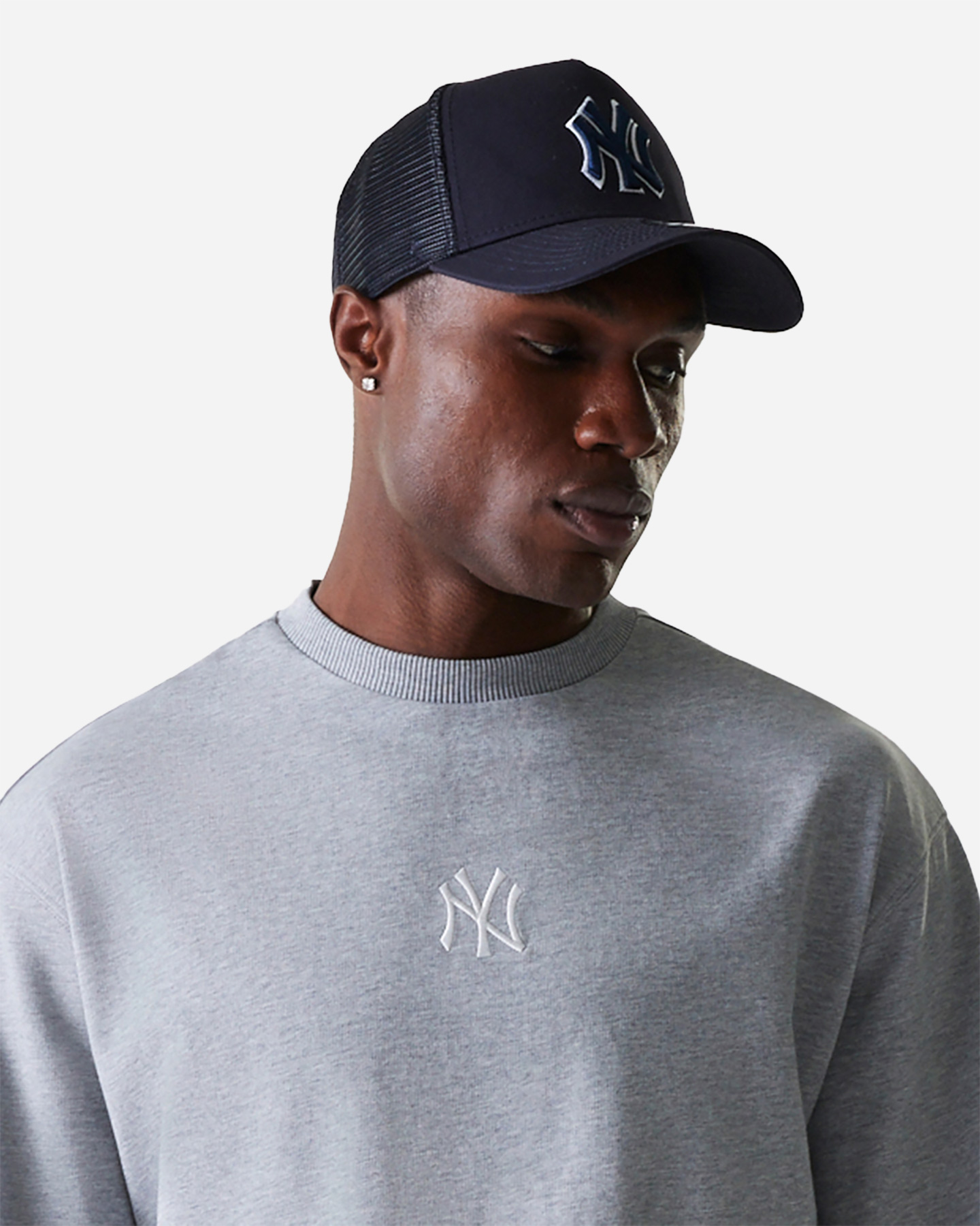 Felpa NEW ERA SMALL LOGO YANKEES M - Grigio - 4 | Cisalfa Sport