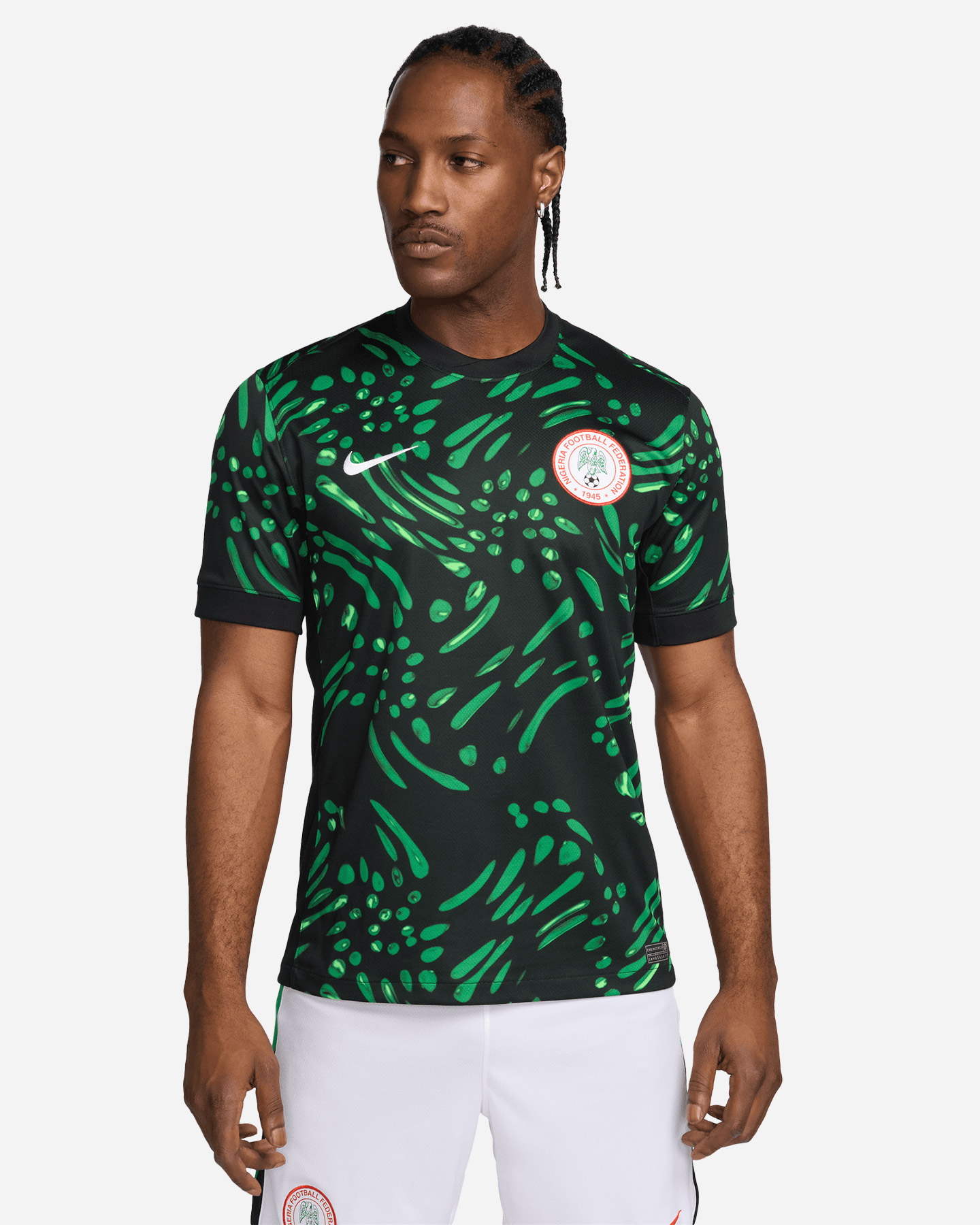 Maglia calcio ufficiale NIKE DRI FIT NIGERIA AWAY 23-24 M - Nero - 2 | Cisalfa Sport