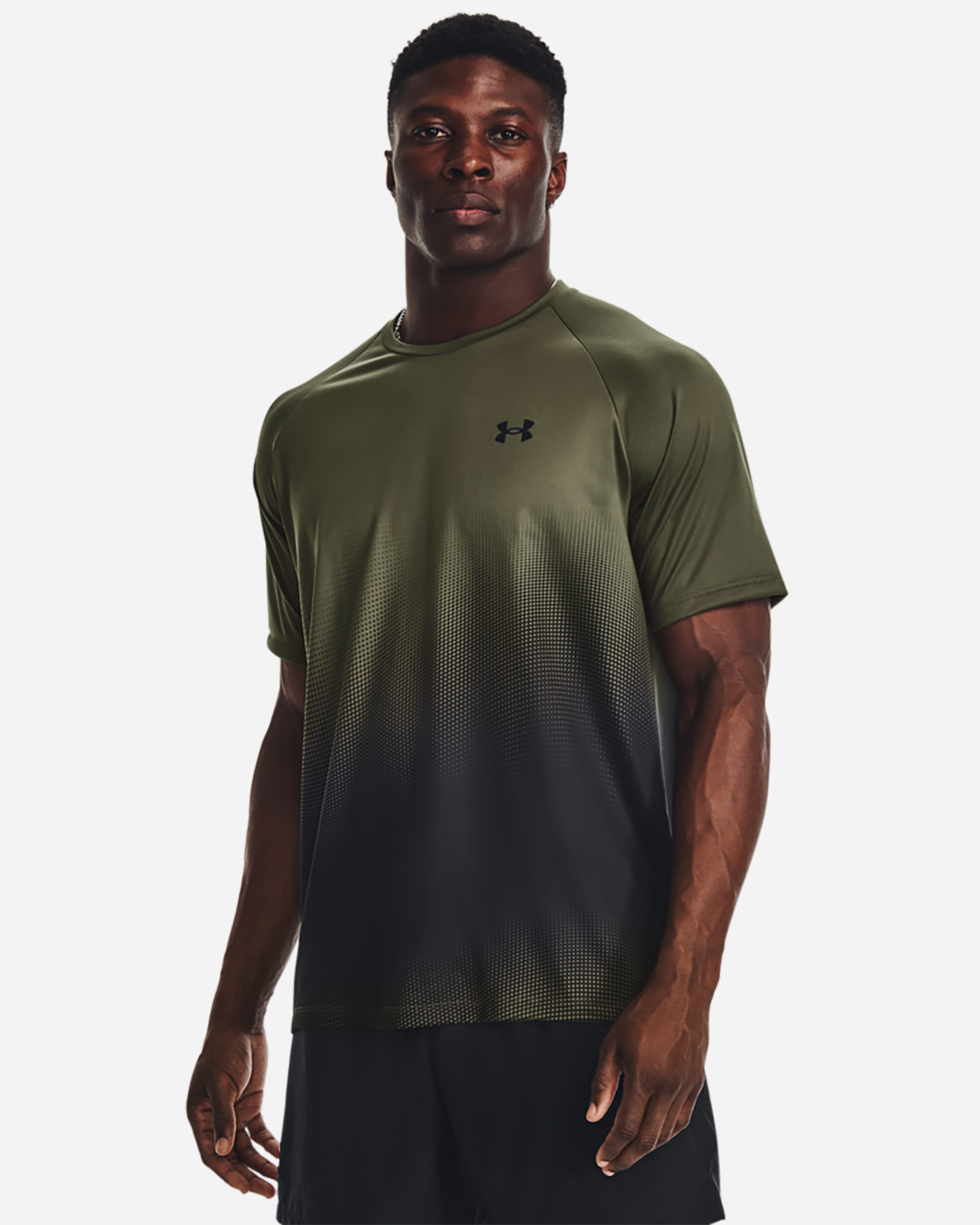 T-shirt training UNDER ARMOUR TECH FADE GRAPHIC M - Nero - 2 | Cisalfa Sport
