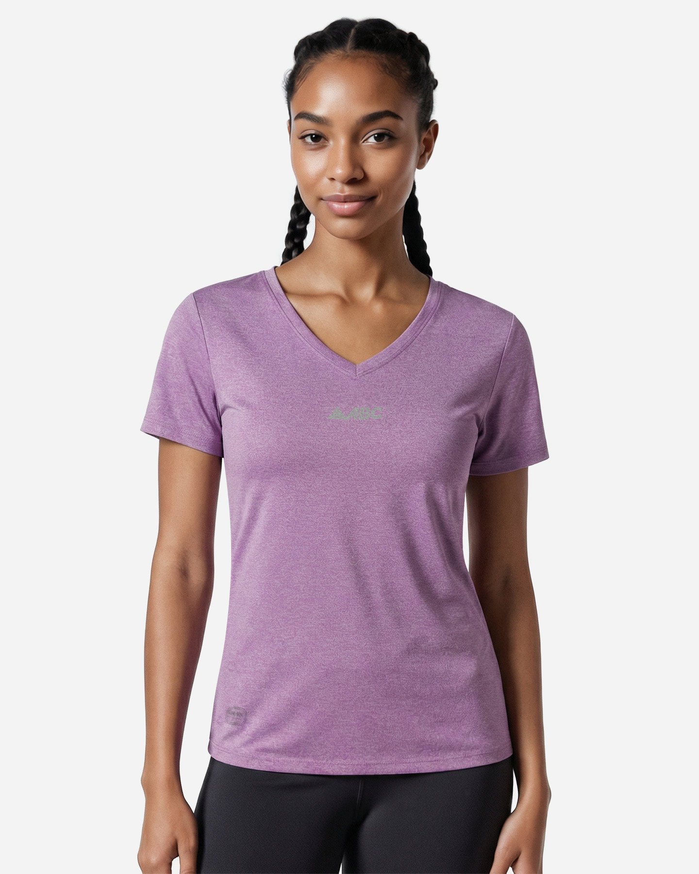 T-shirt running ABC ESSENTIAL W - Viola - 2 | Cisalfa Sport