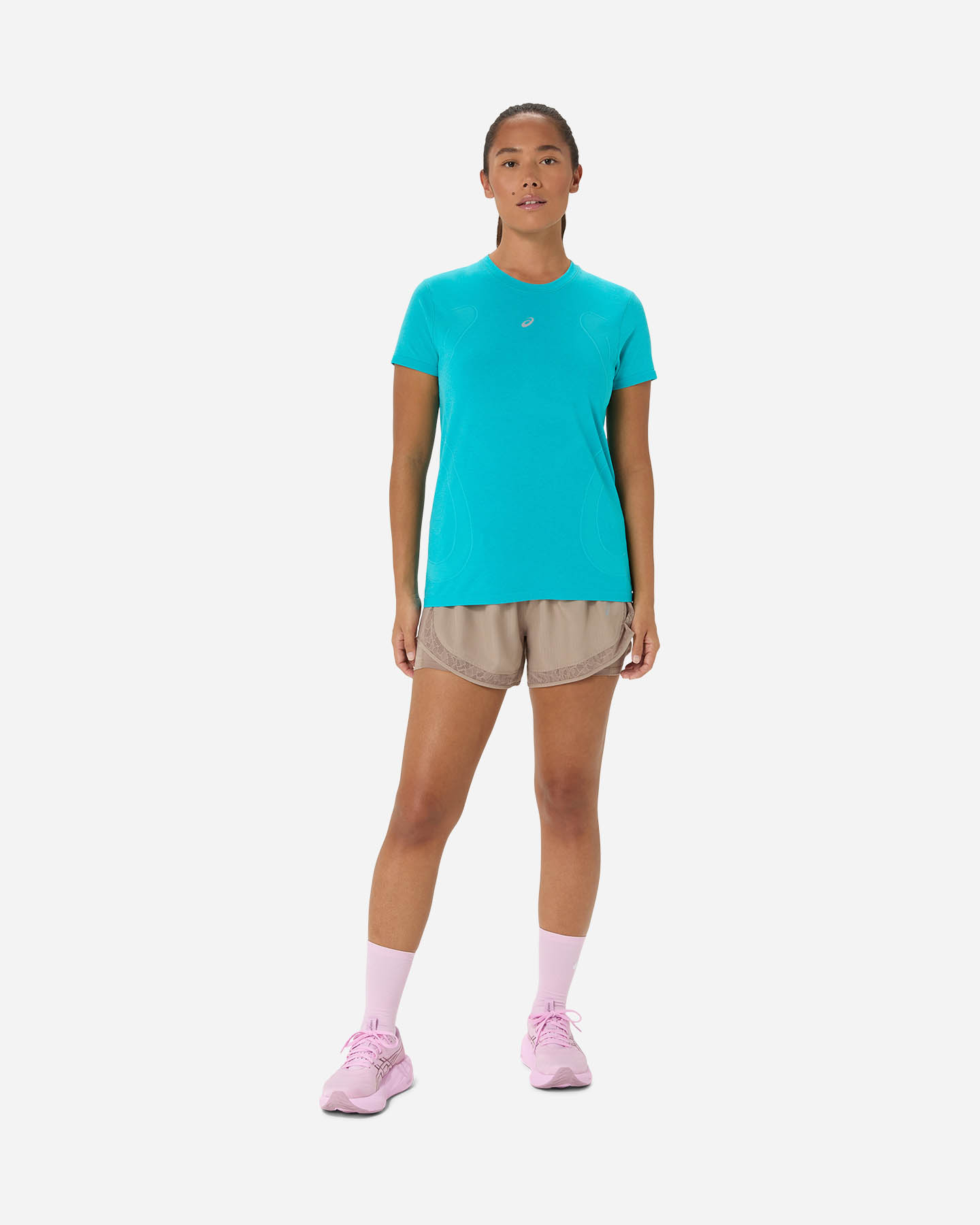 T-shirt running ASICS ROAD W - Azzurro - 3 | Cisalfa Sport