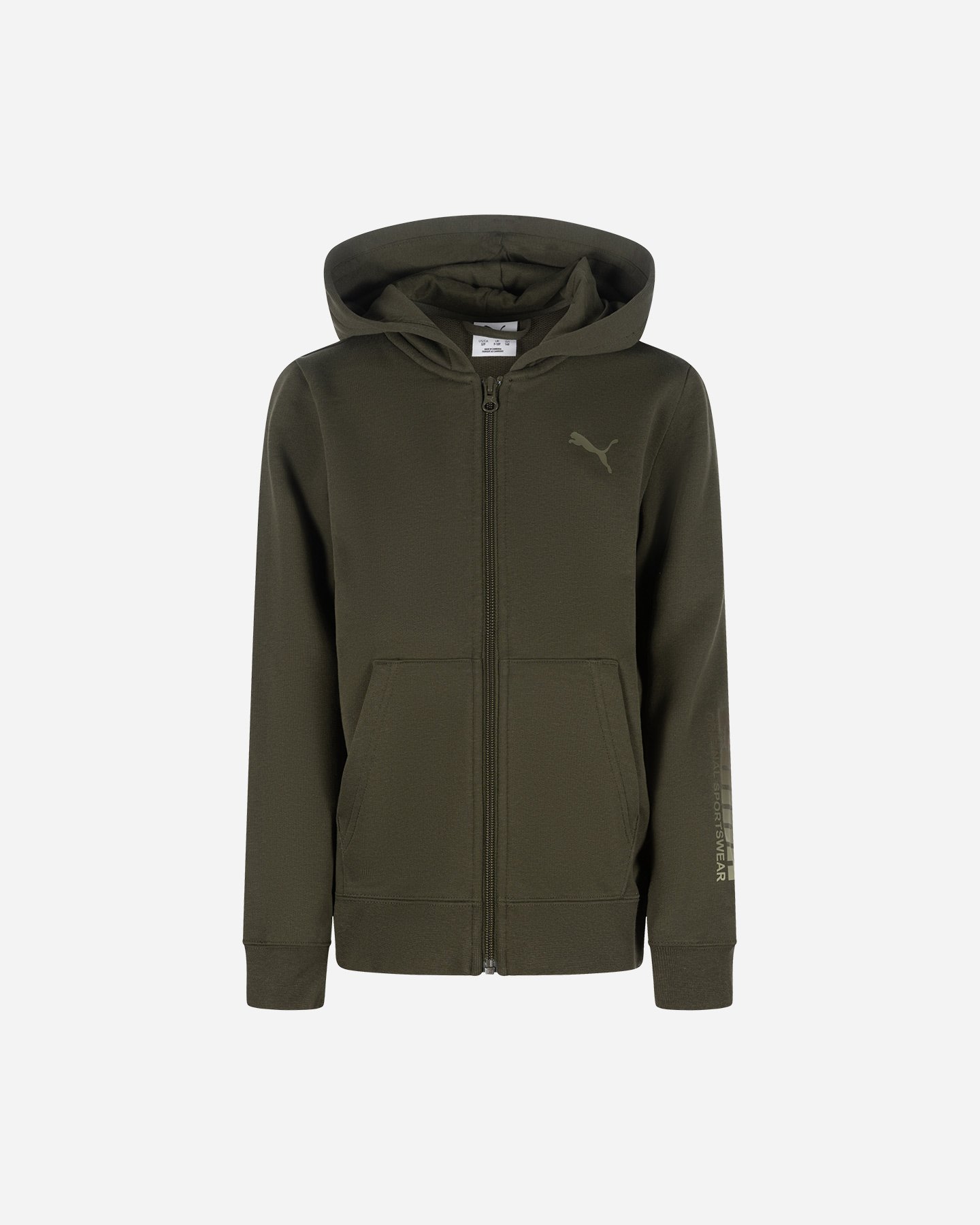 Felpa PUMA BASIC JR - Verde - 0 | Cisalfa Sport